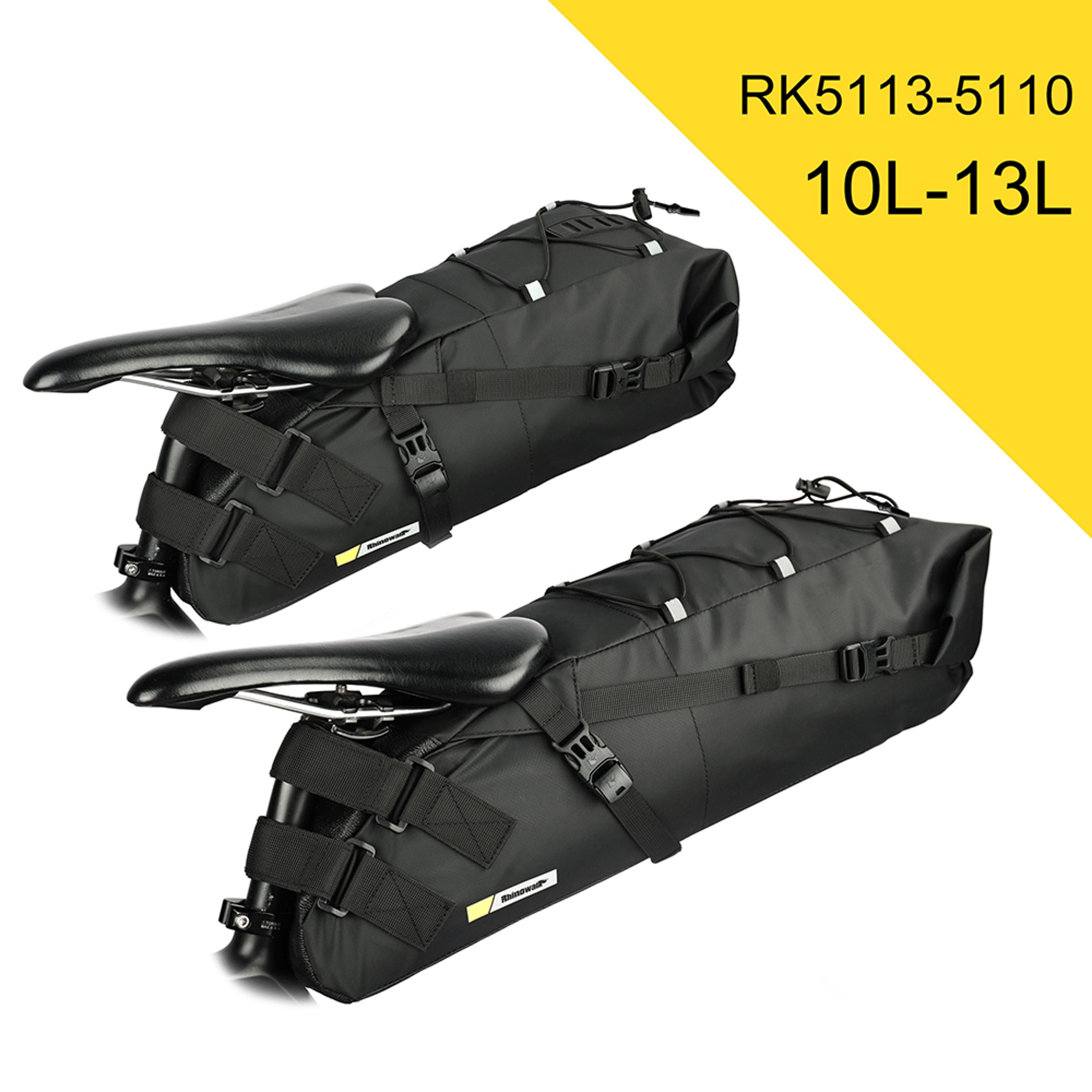 Bike Saddle Bag Waterproof Bicycle Reflective Tail Rear Bag Big Capacity Fold Able MTB Trunk Pannie 2