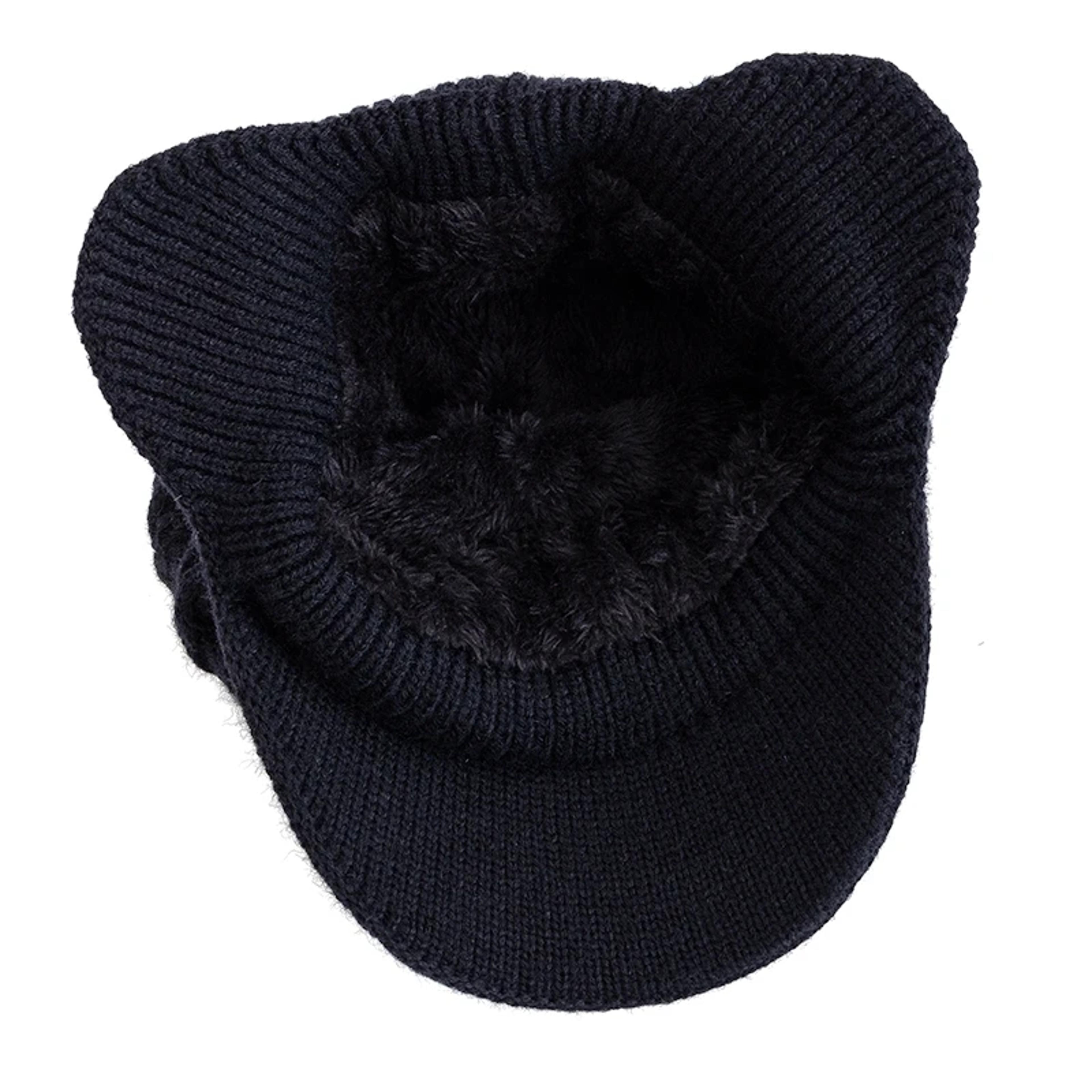Hot Sale Unisex Winter Hat Plush Fur Lined Warm Ear Flap Cap Soft Beanie Outdoor Thick Ski Knitted  3