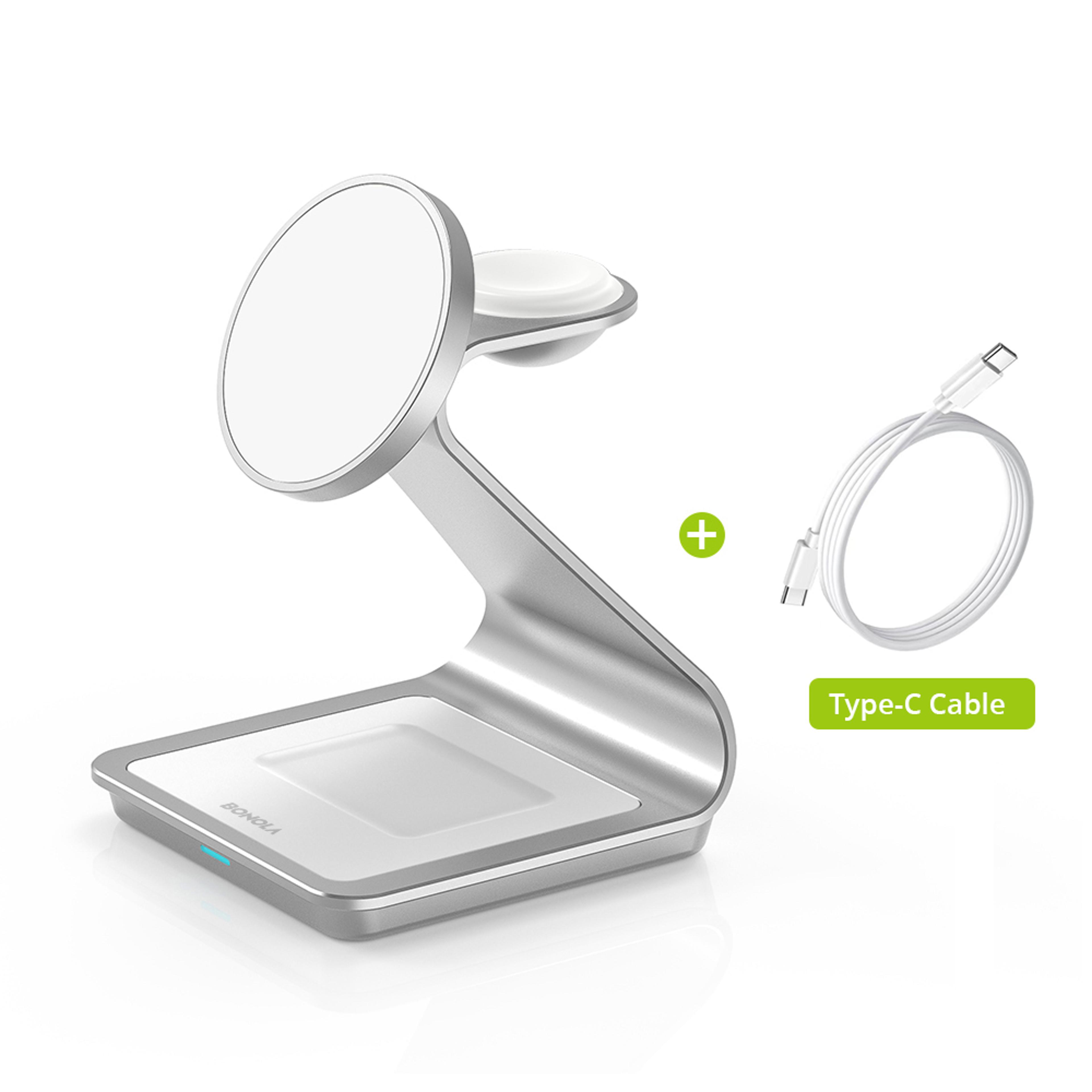 Magnetic Wireless Charger For IPhone Wireless Charging Station Compatible With Apple Watch And AirP 6