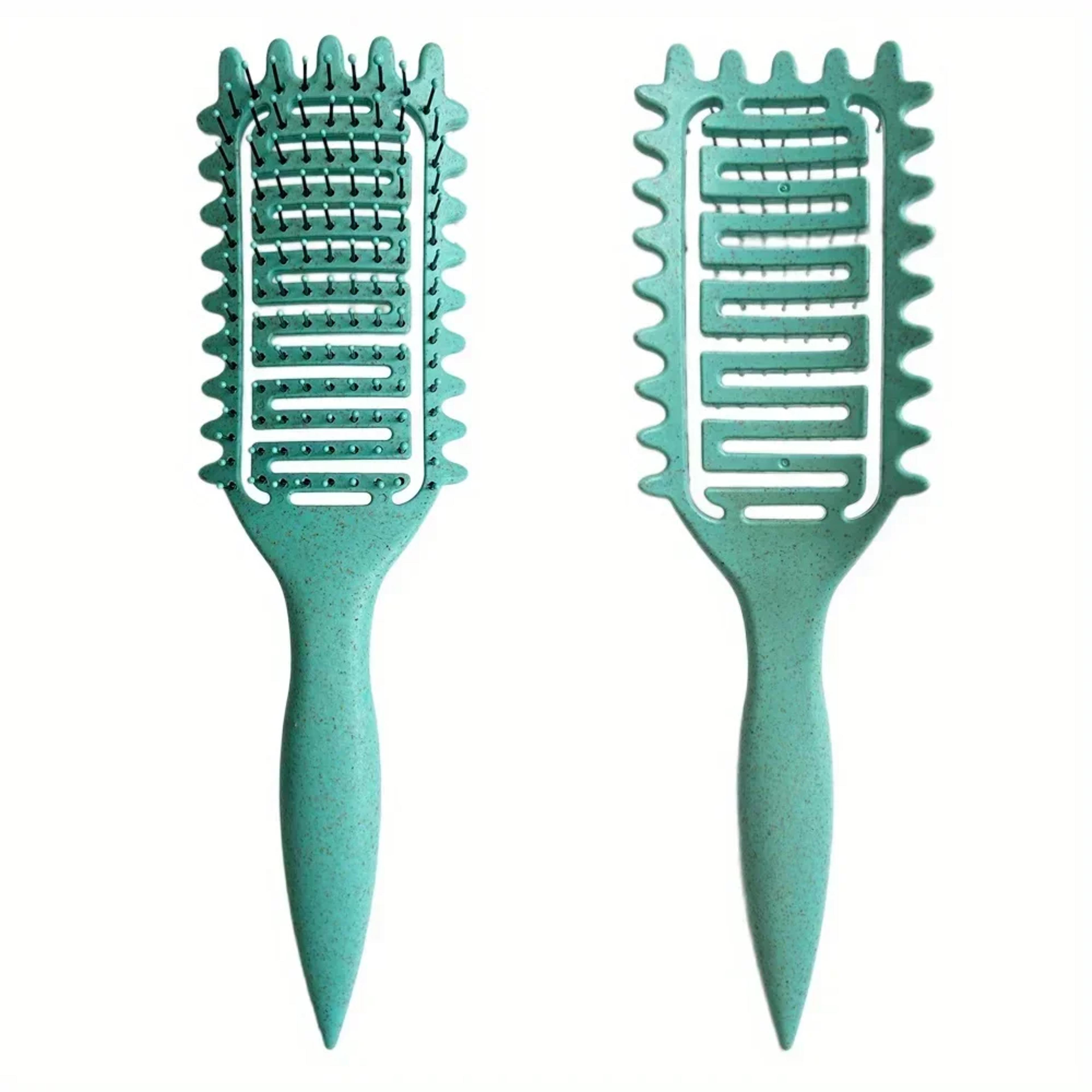 Curl Define Styling Brush Hollow Boar Bristle Detangling Hair Brush Tangled Hair Comb For Shaping   6