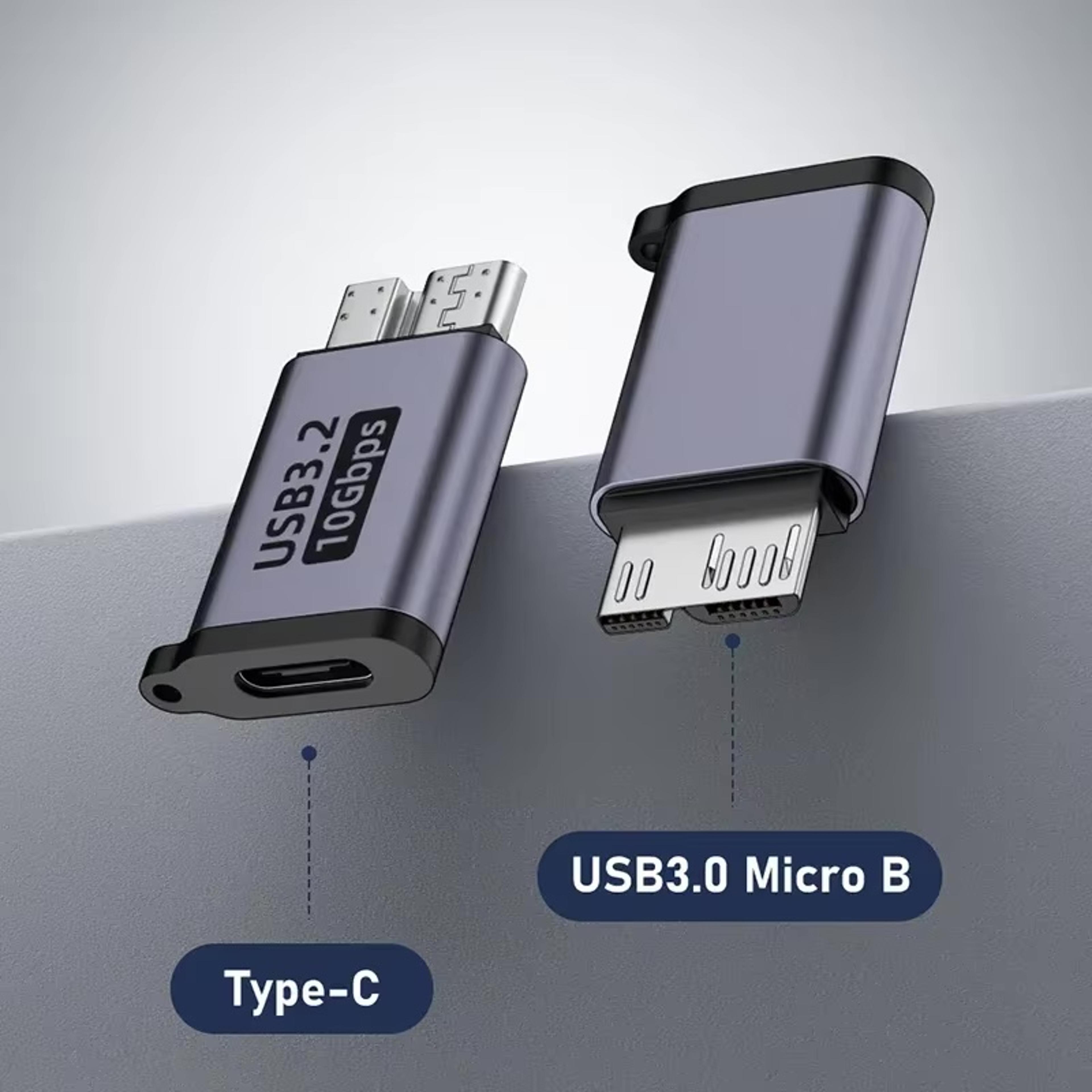 USB C 30 Micro B Male To Type C Female Adapter TypeC To Micro B Connector For Laptop External Hard  3