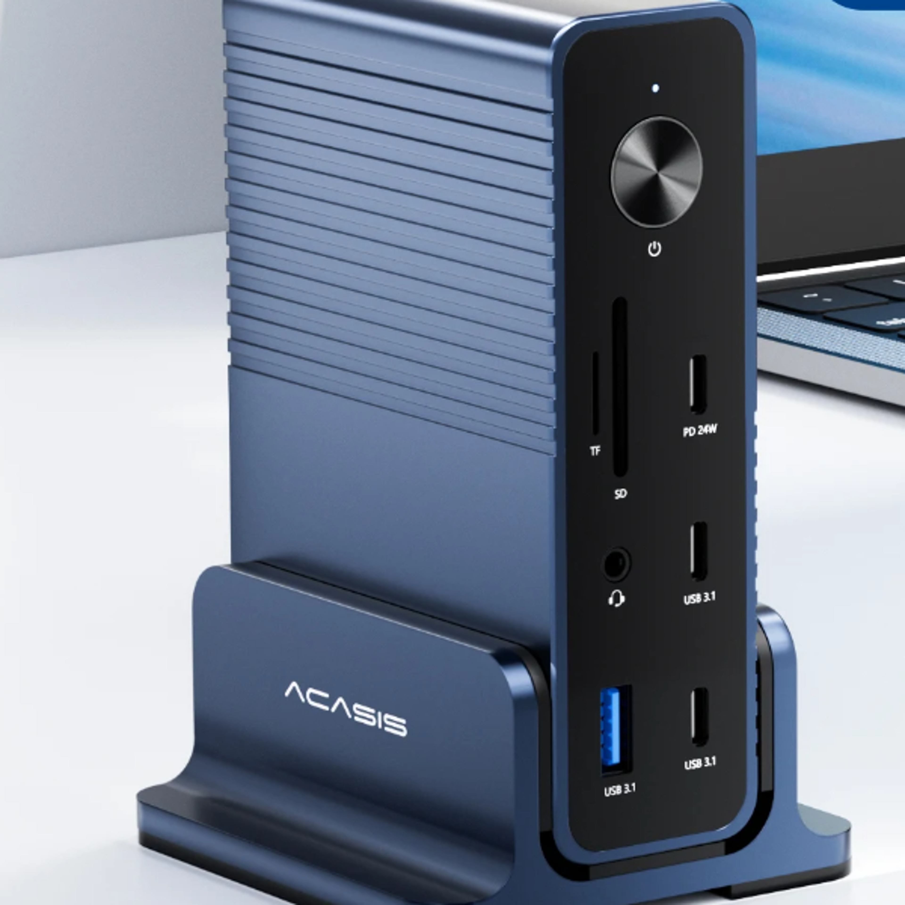 TypeC Dock Station 15 IN 1 Hub USBC to 2 HDMI 1 DP Triple Display Expansion