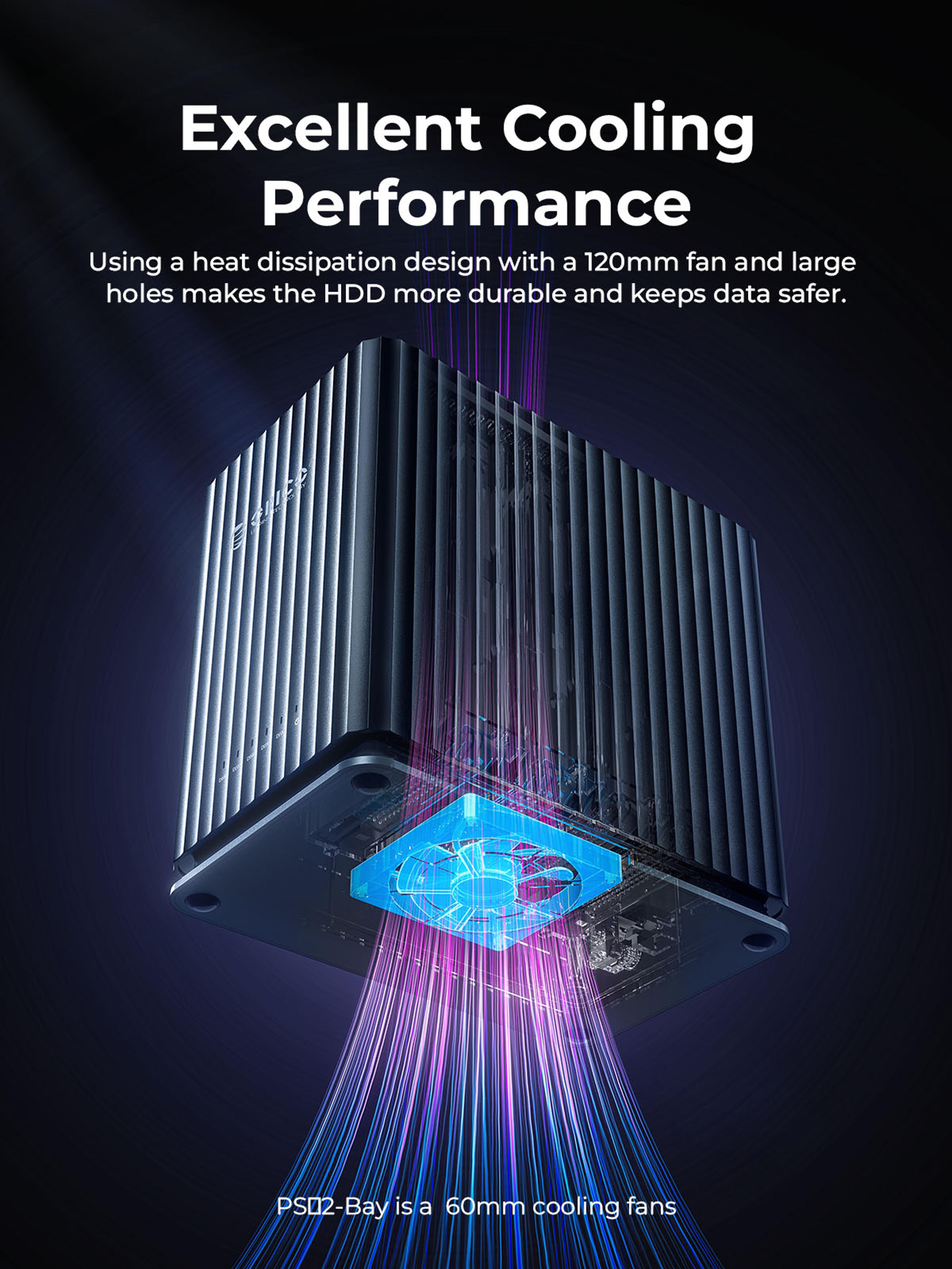 Docking Station TypeC Personal Storage Power Supply Silent Design Strong Heat Dissipation 4