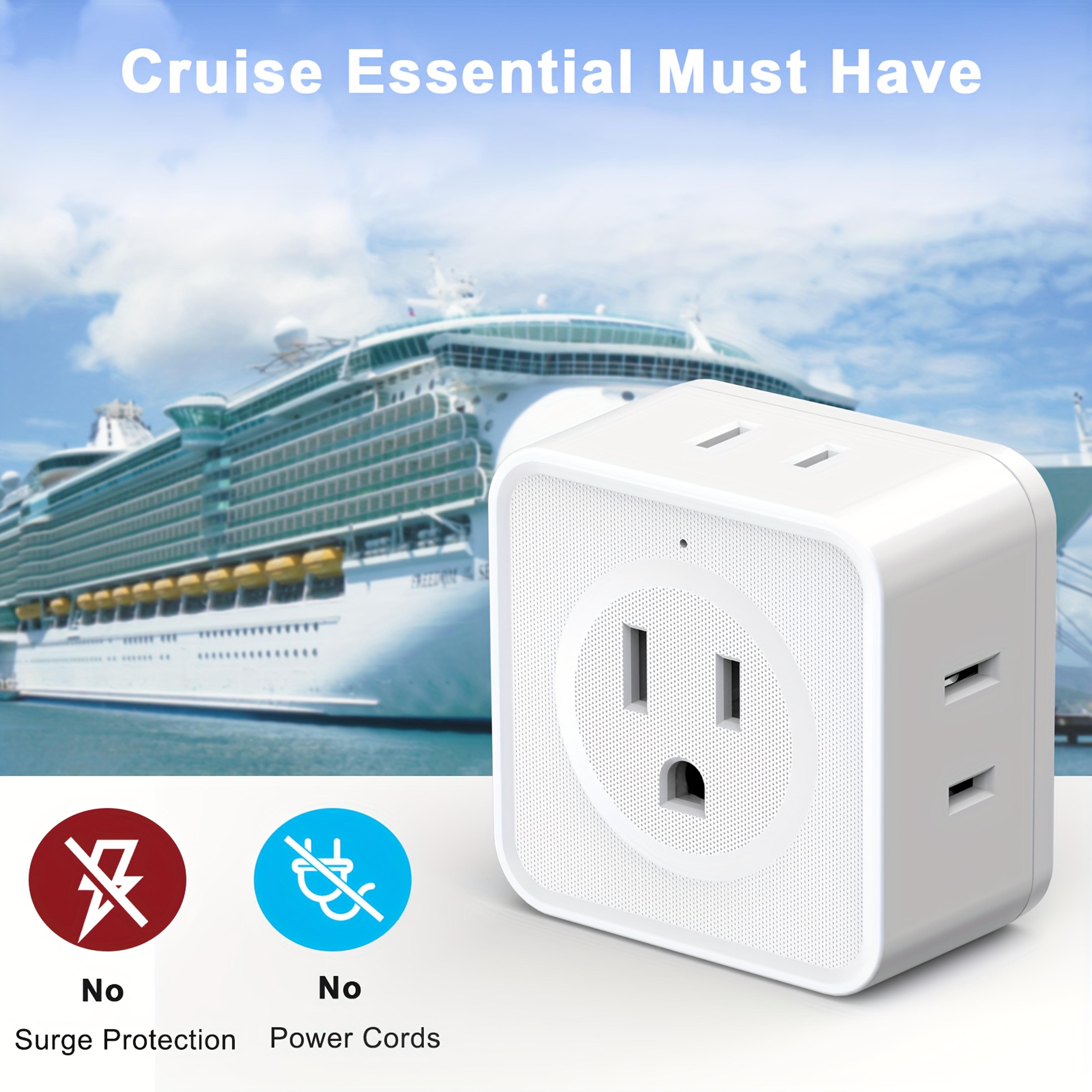 Multi Plug Outlet Extender Wall Outlet Expander Small Electrical Outlet Splitter For Travel Home Of 3