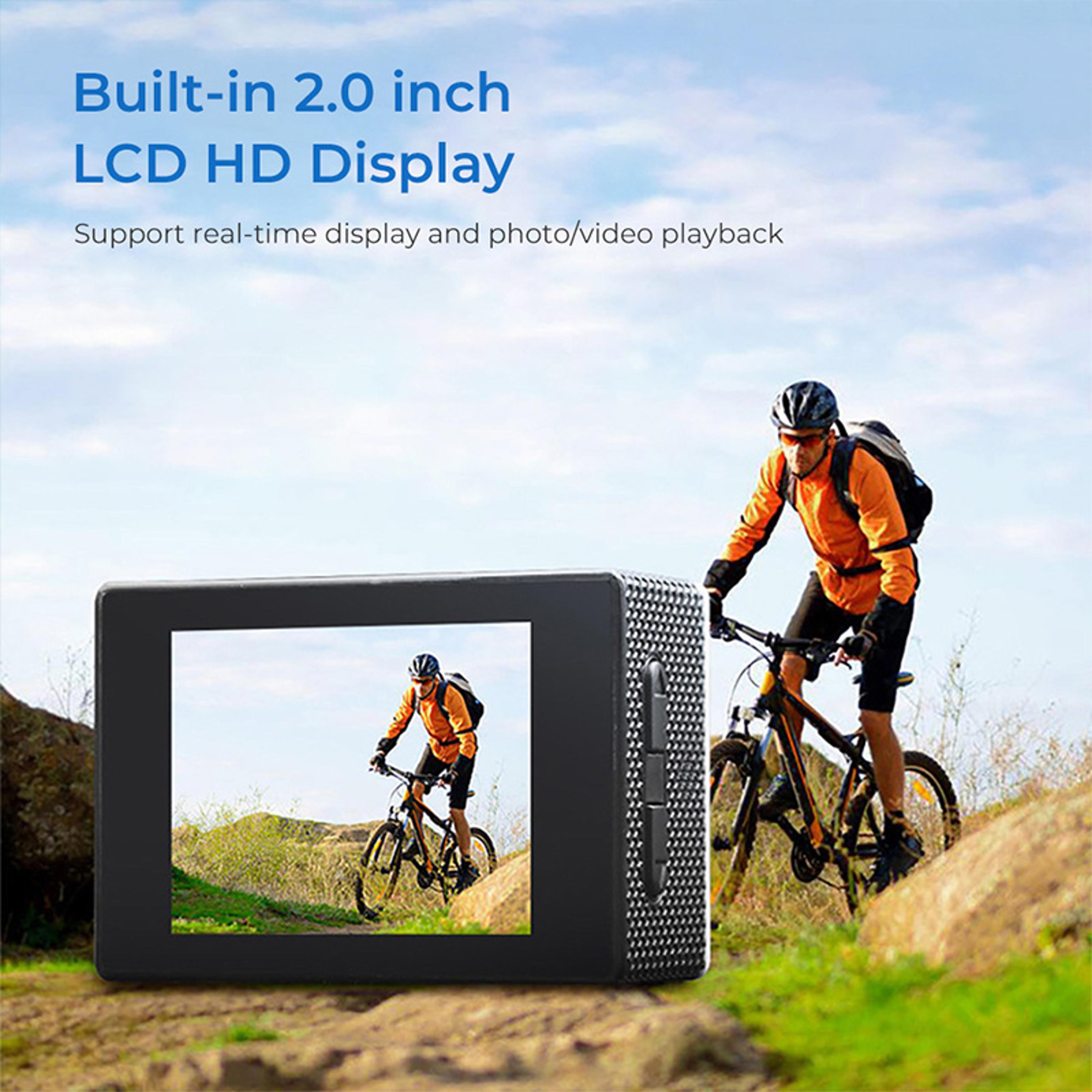Underwater Waterproof Sports Camera Multifunctional Outdoor Action Camera For Skiing Diving And Rid 4