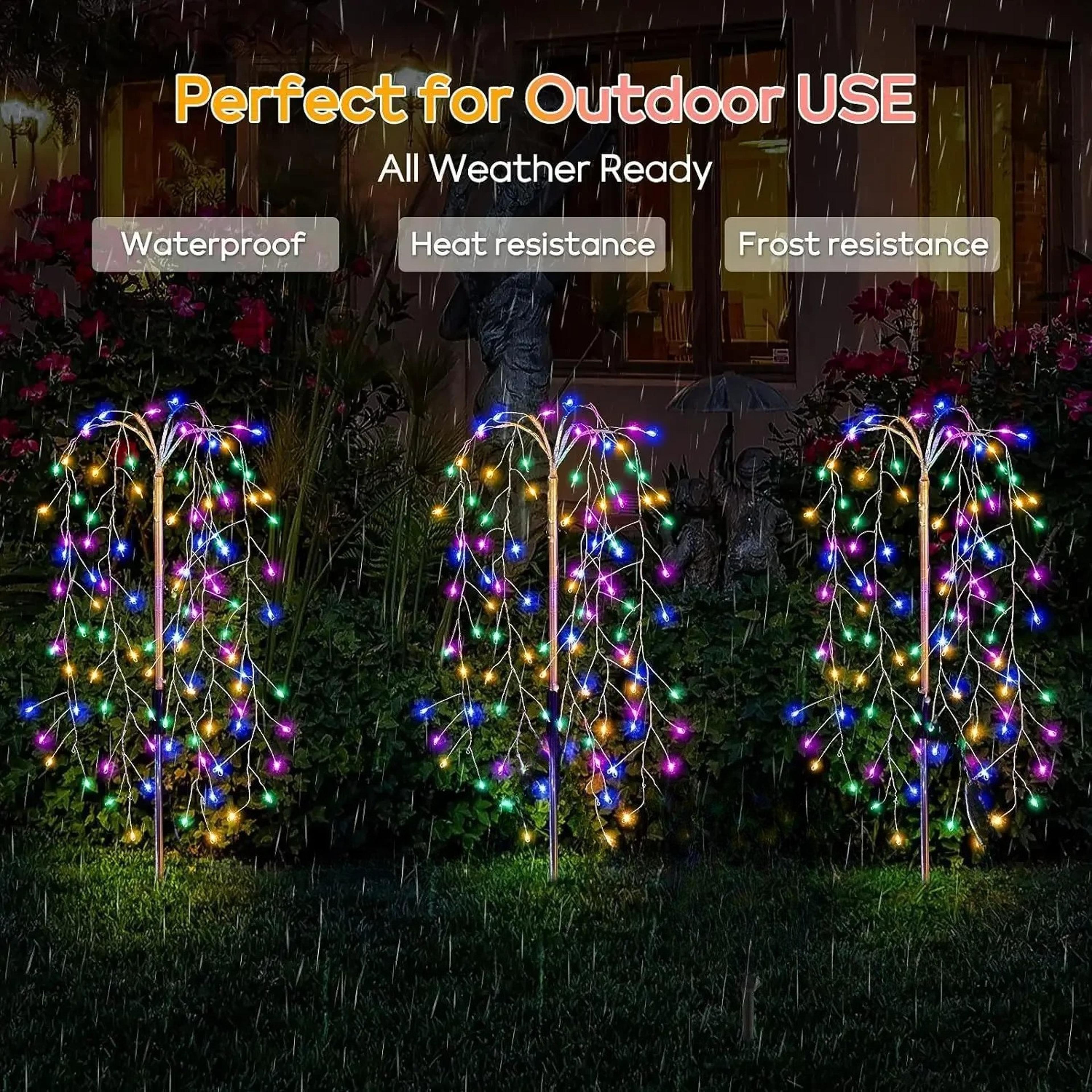 Outdoor Solar Fireworks Lighting LED Light Fairy Lights Waterproof String Lights For Courtyards Gar 1