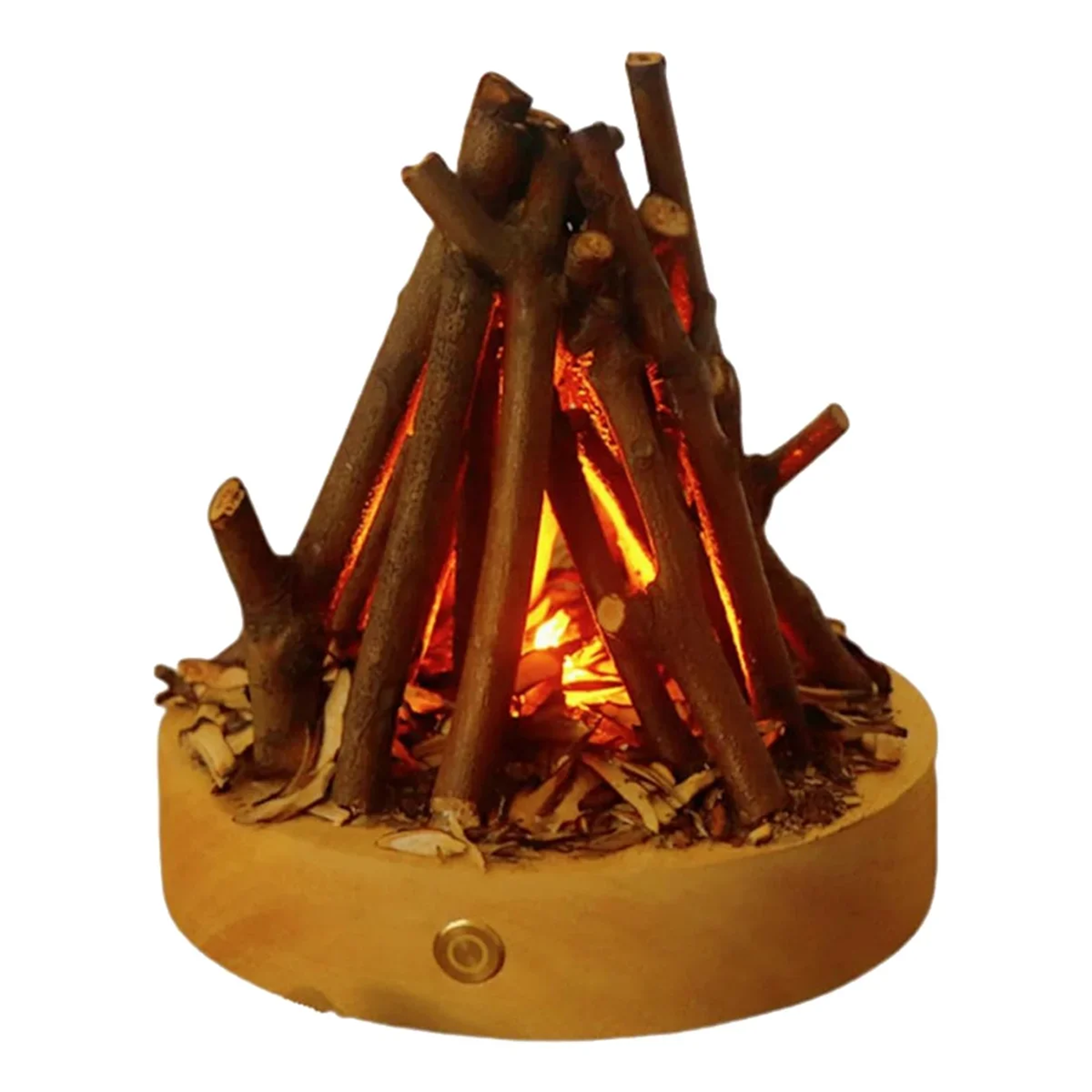 USB Charged 3 Modes Lamp Flameless Bonfire Night Light For Bedroom Living Room Camping And Atmosphe 5