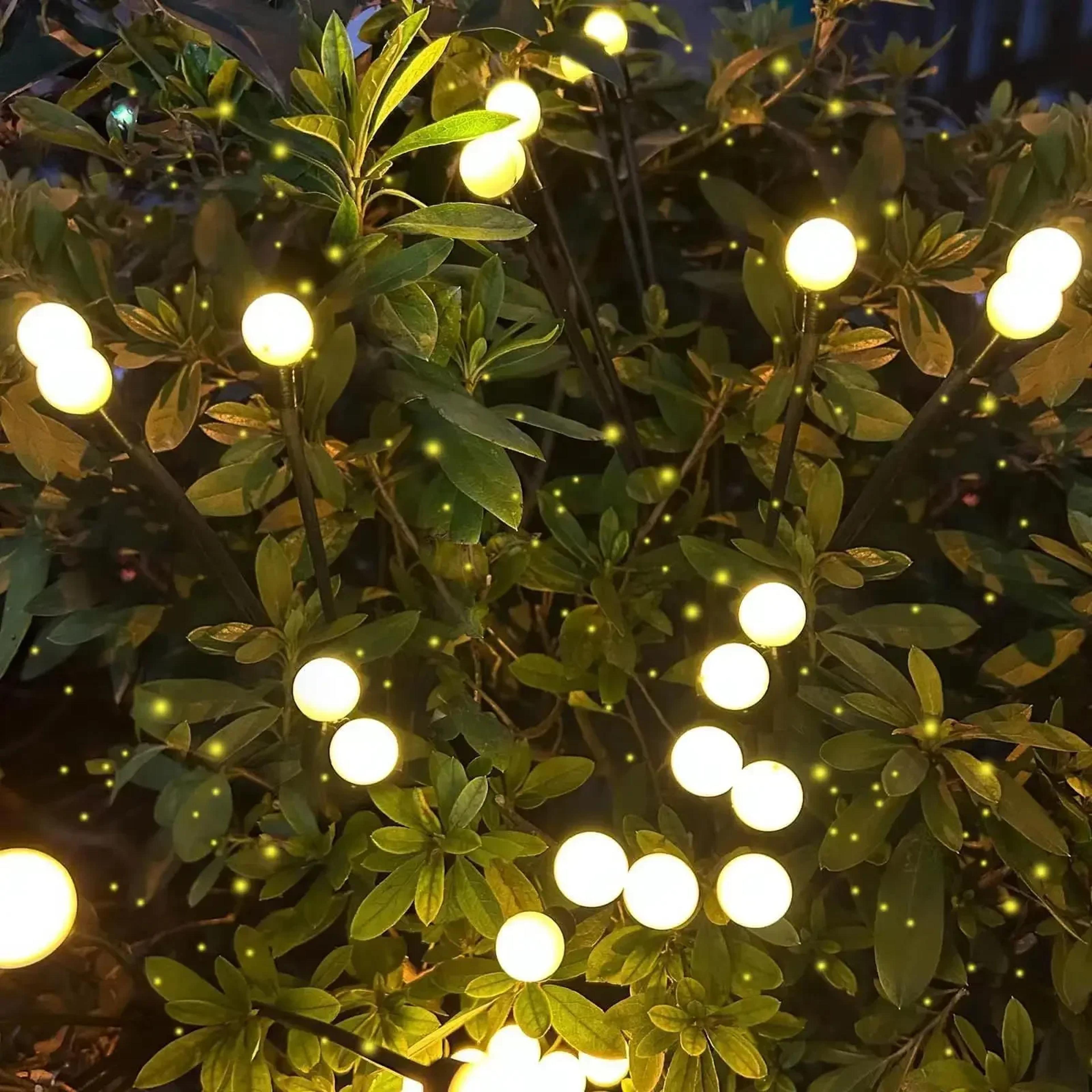 Solar Garden Firefly Light Outdoor Waterproof Starburst Swing Decorative Lamp Path Yard Patio Pathw 0