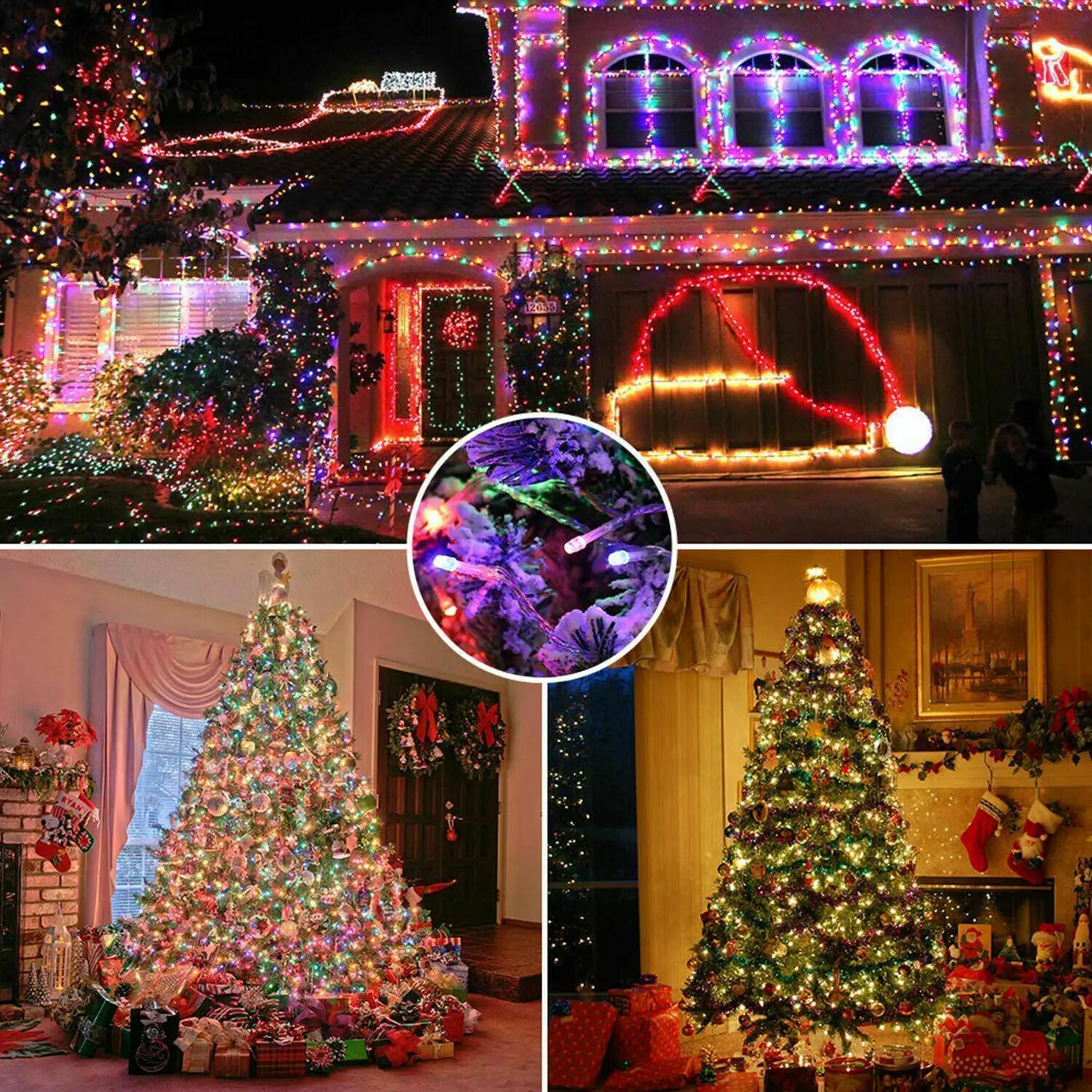 LED Solar String Lights Solar Powered Xmas Outdoor Lights Waterproof Starry Christmas Fairy Lights 1