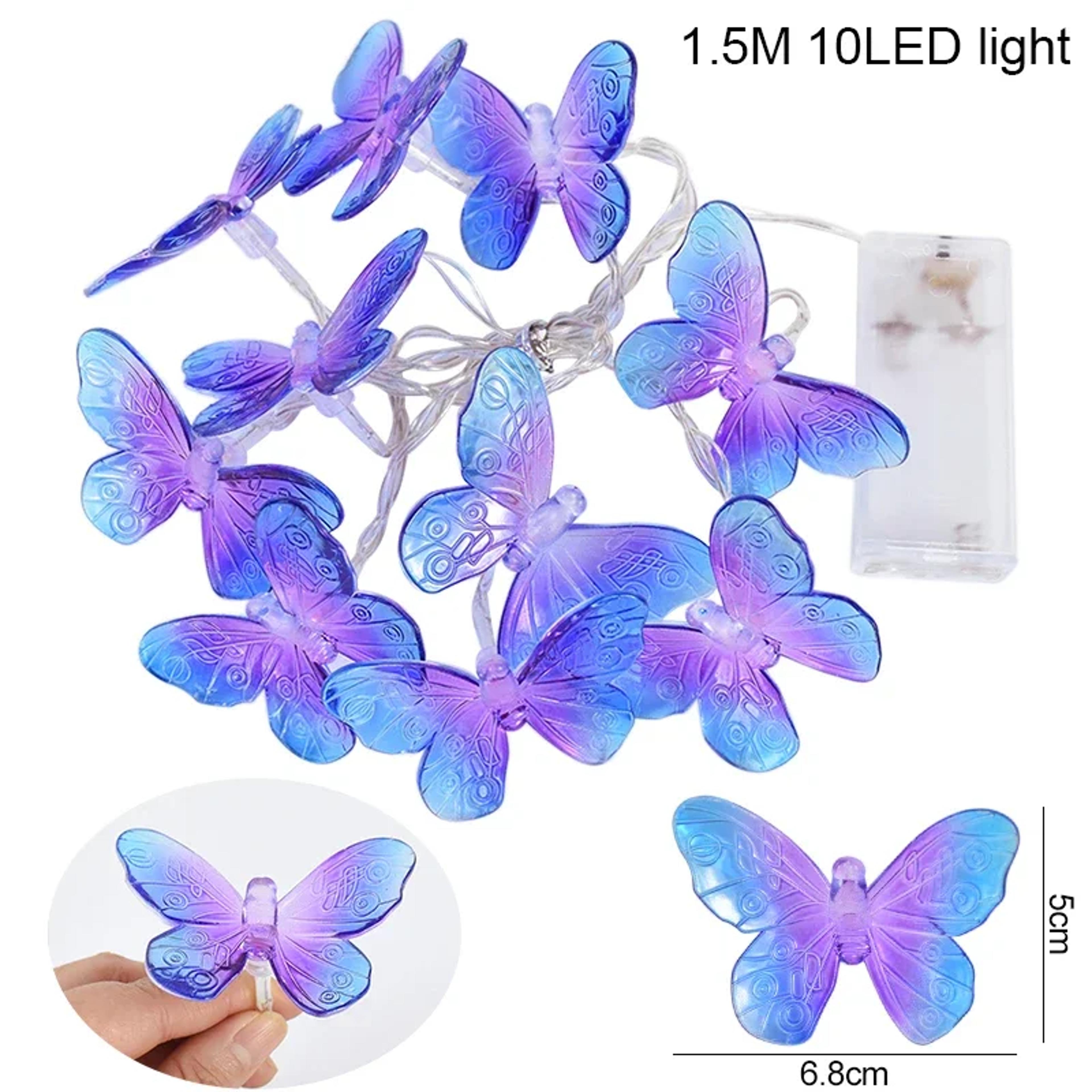 LED Butterfly Lights String BatteryPowered Fairy Night Lamp For Room Garland Birthday Wedding Party 3