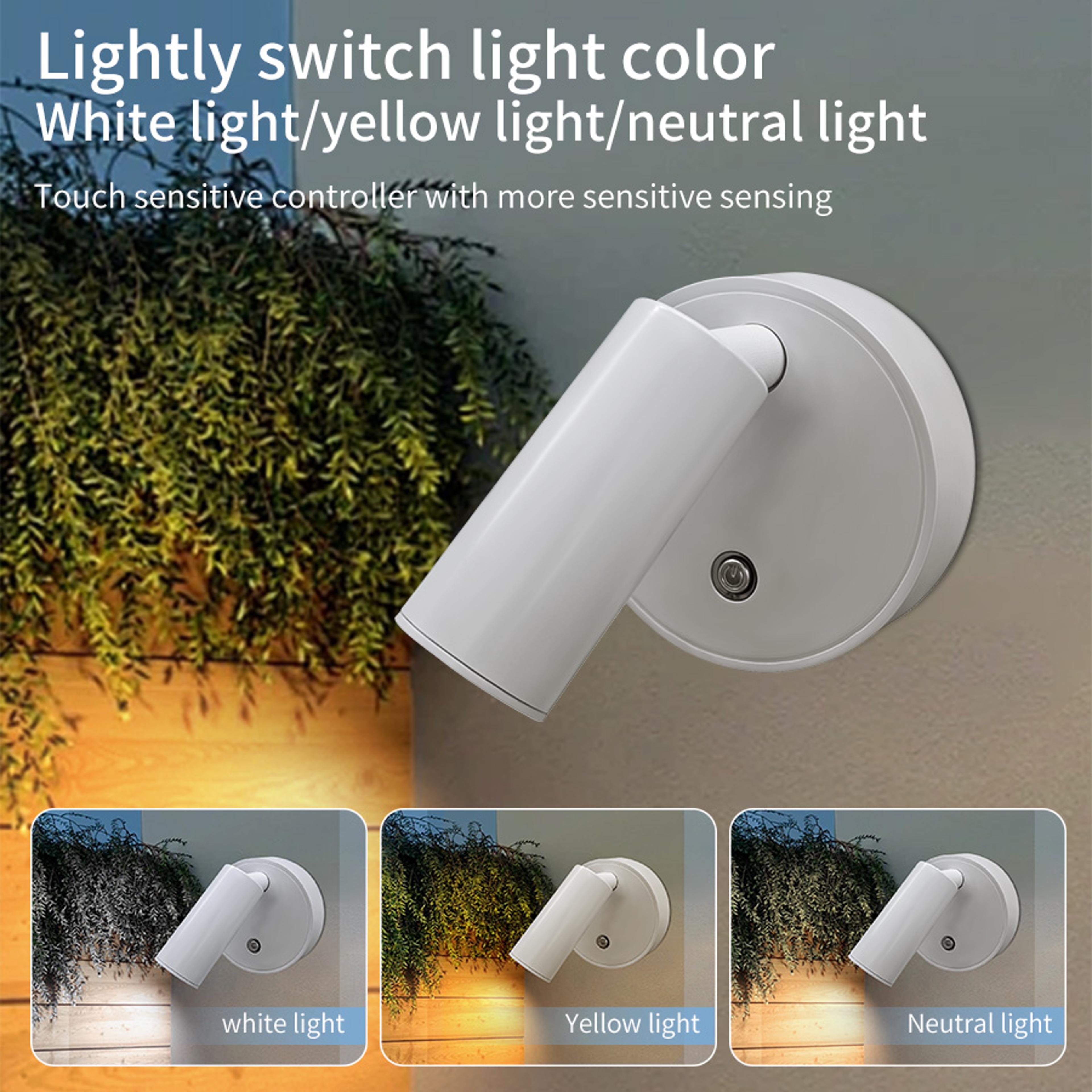 Rechargeable Magnetic Suction Lamp Wireless Bedroom Bedside Reading Lamp Mural Wall Washing Spotlig 1