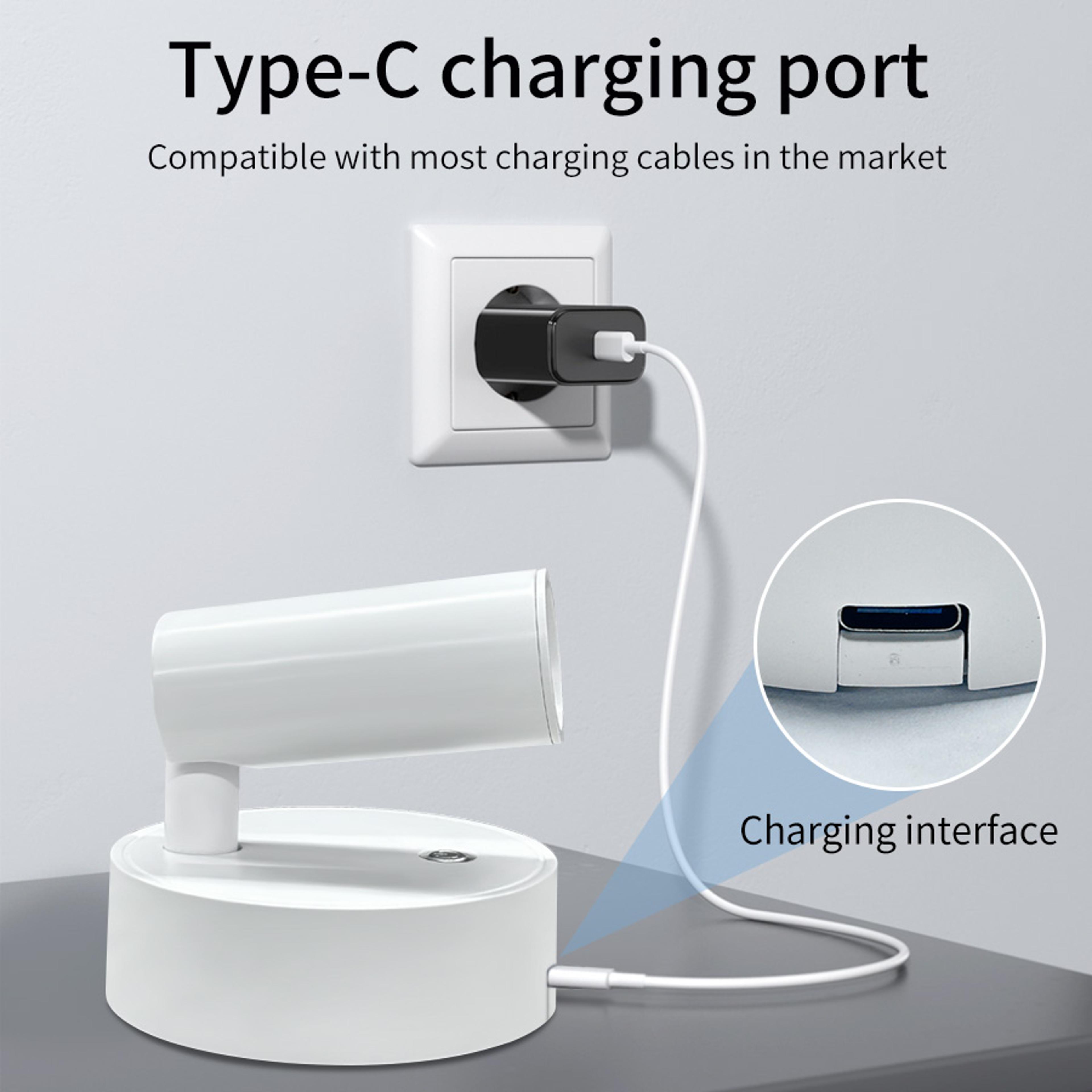 Rechargeable Magnetic Suction Lamp Wireless Bedroom Bedside Reading Lamp Mural Wall Washing Spotlig 3