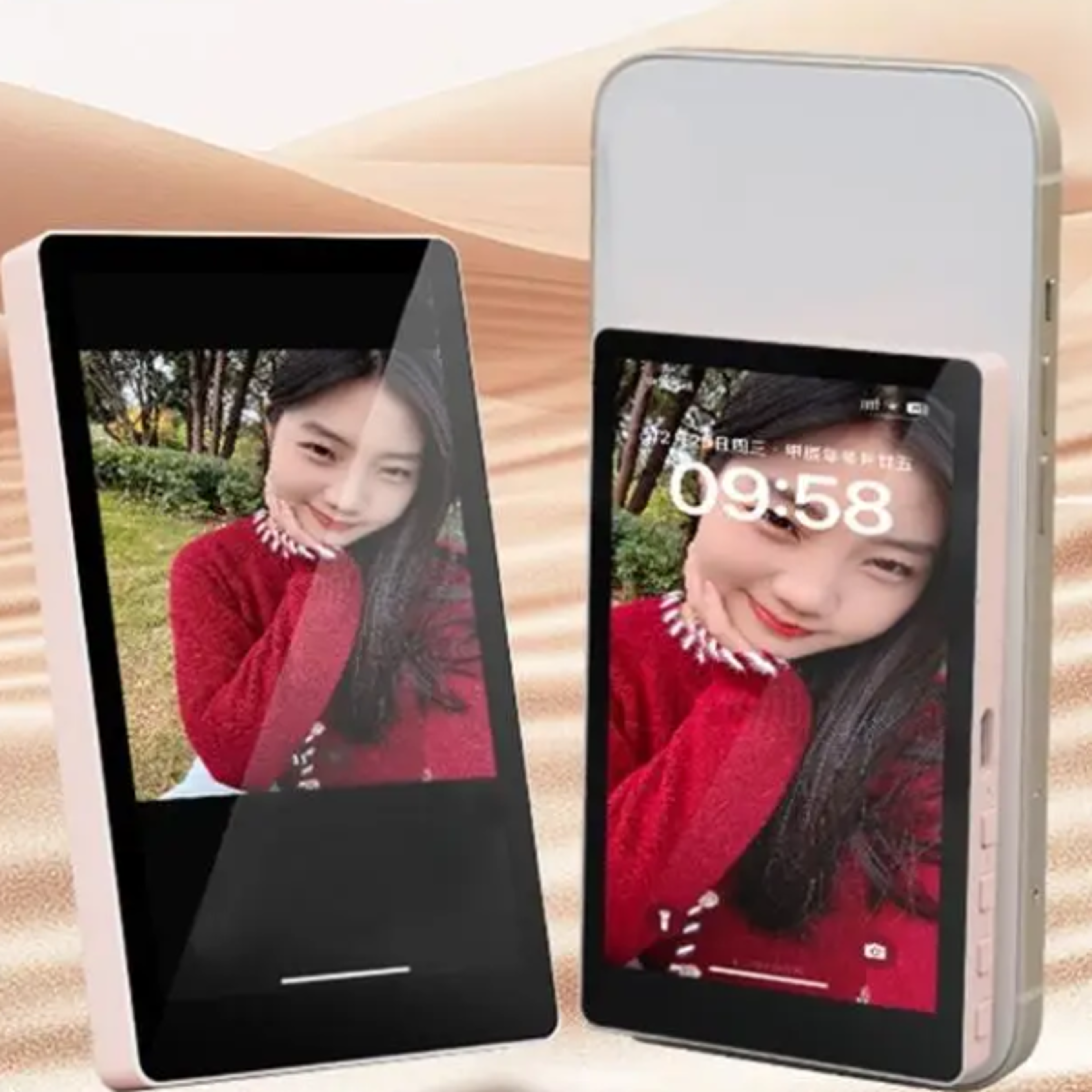 Phone Vlog Selfie Monitor Screen Bluetooth Remote Back Camera Monitor Compatible With Ios Android C