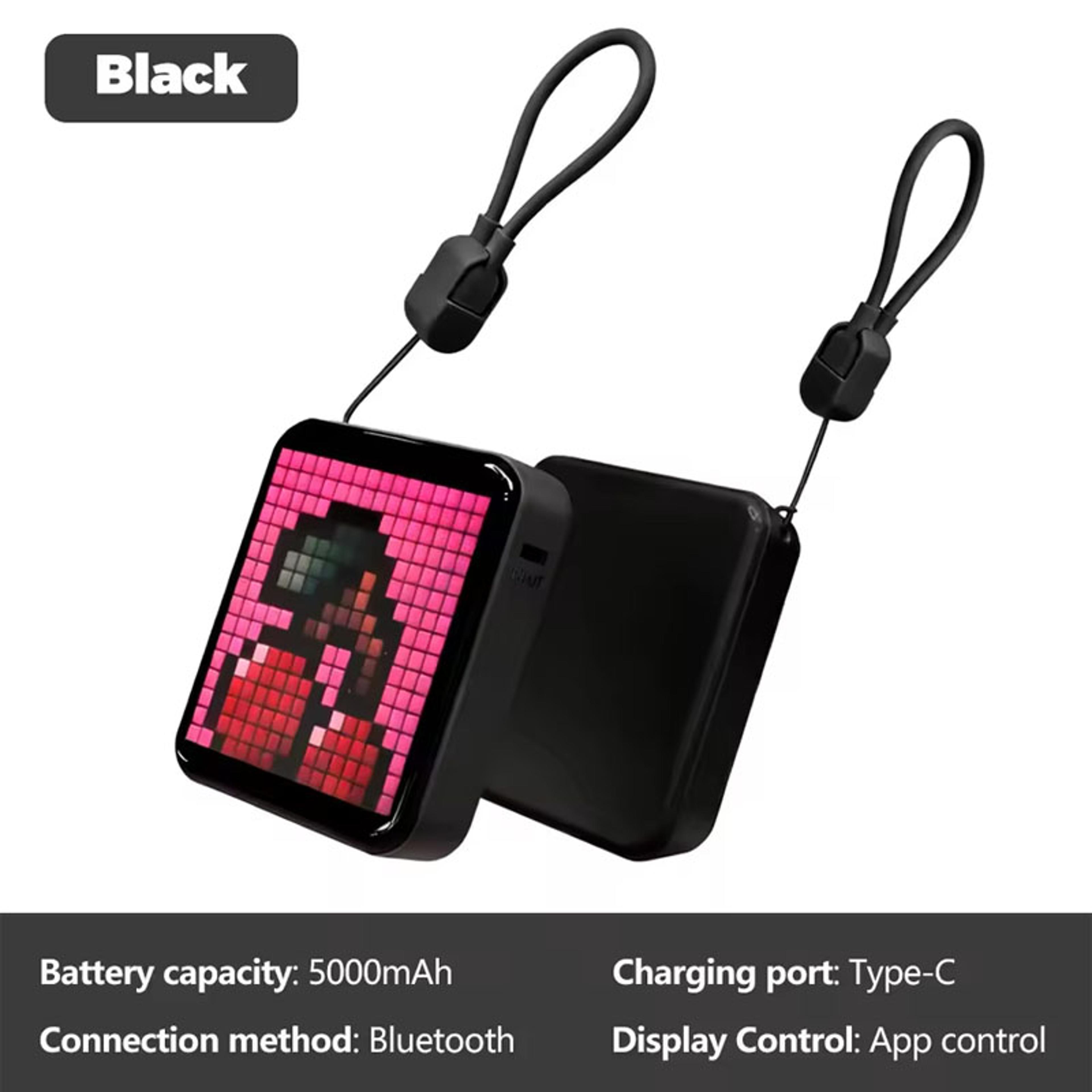 USB Powered Portable LED Pixel Display Power Bank DIY Mood Pixel Display For Phone Recharging 7