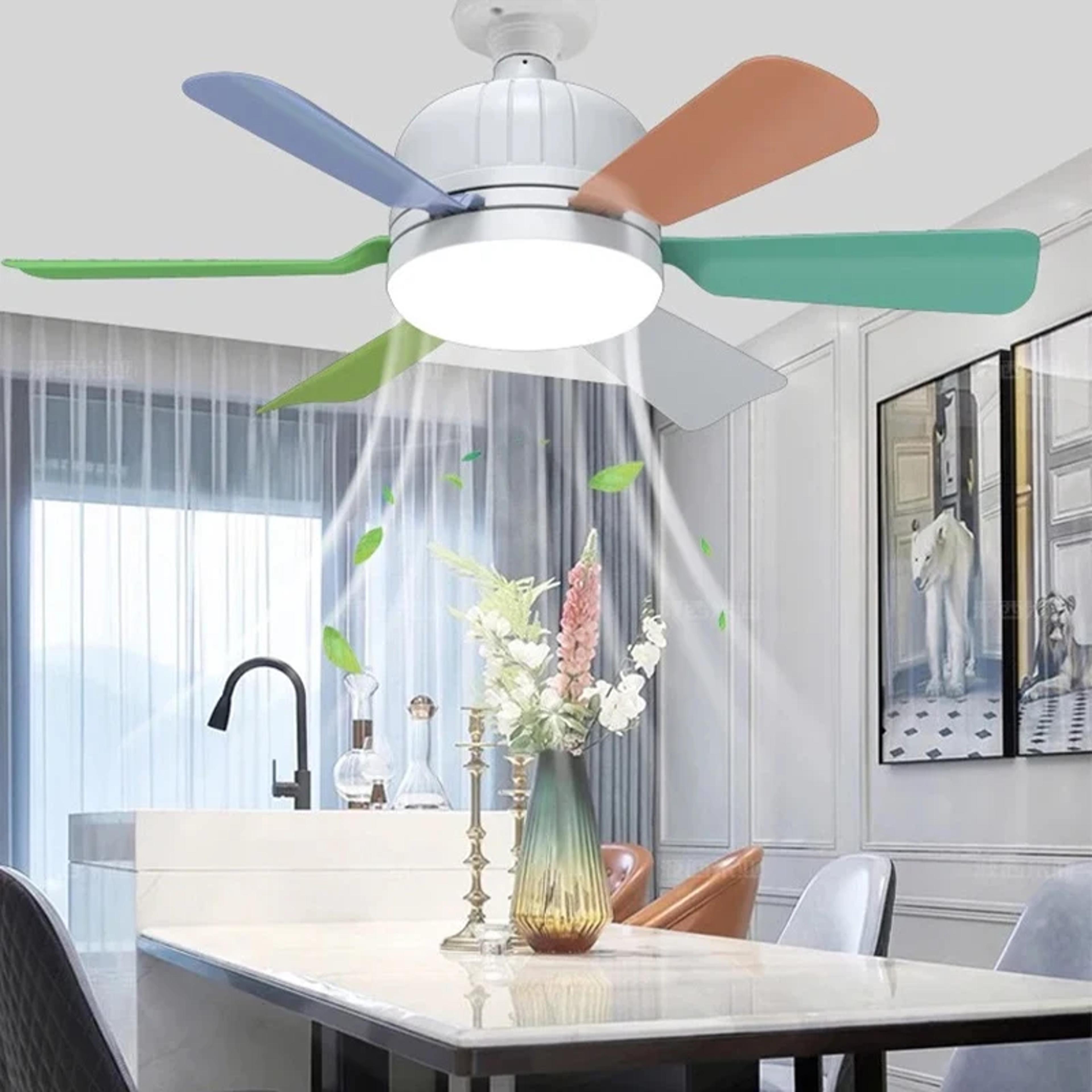 Fan Light With Remote Control Ceiling Light For Bedroom Kitchen Dining Room Garage Restaurant Shop  0