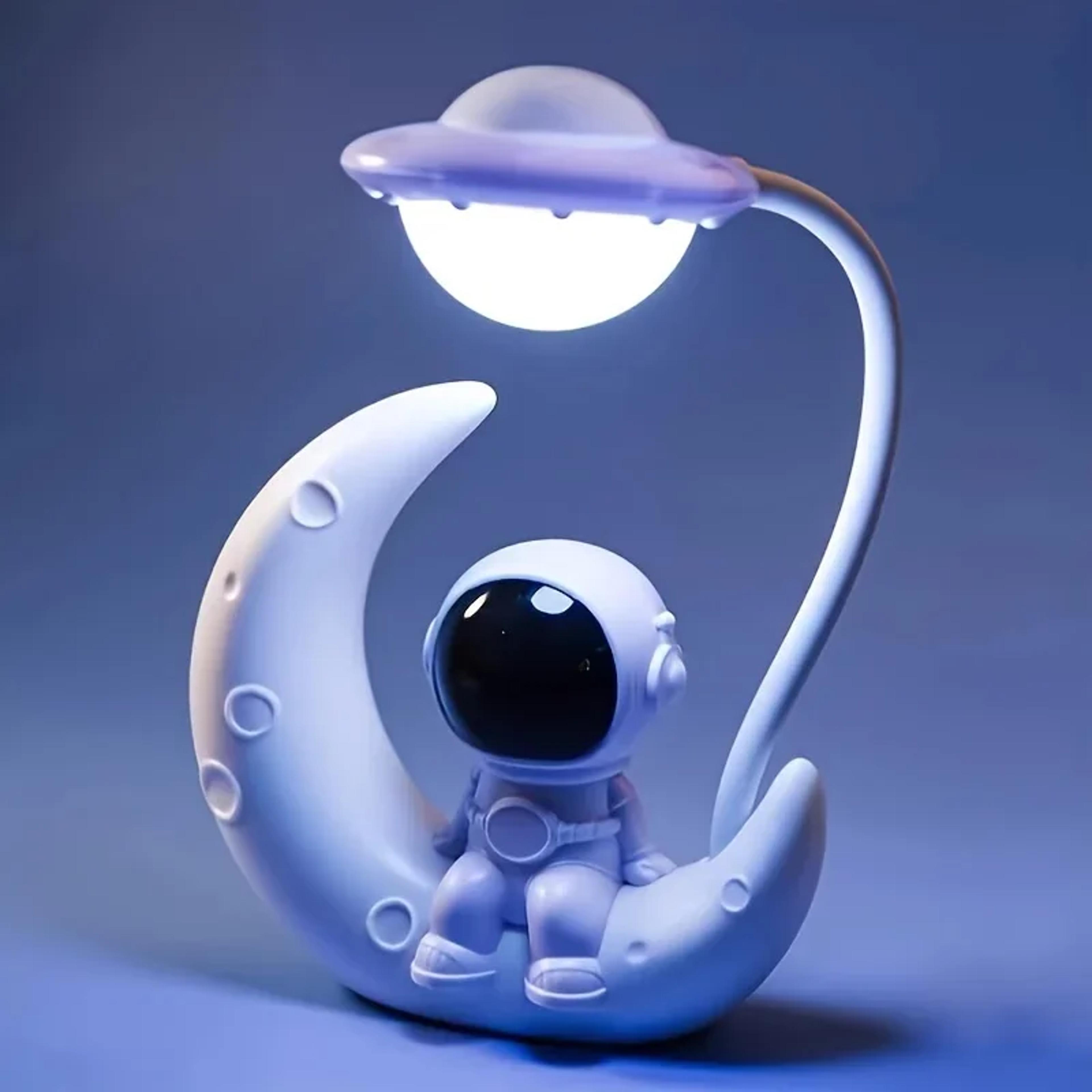 Creative Astronaut Moon Night Light ThreeSpeed Lighting For Kids Children Bedroom Decor Study And H 3