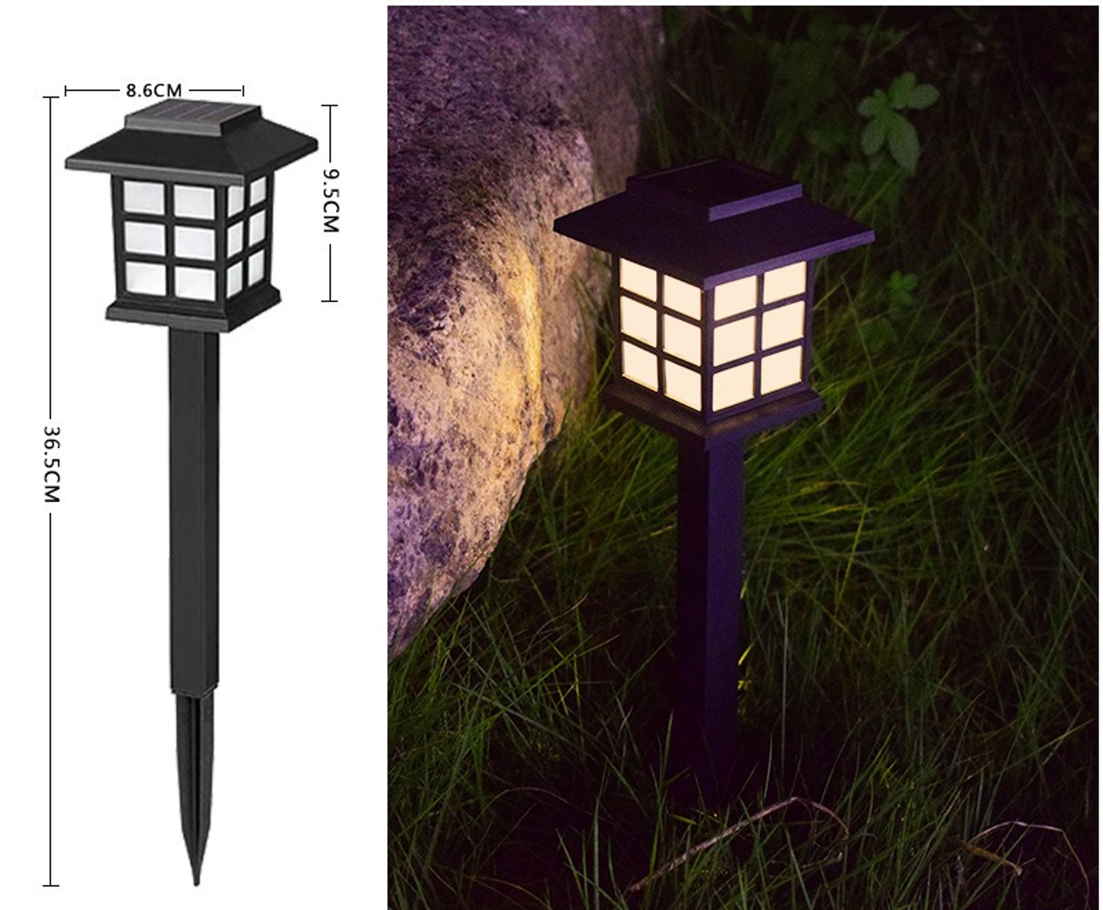 Solar Powered Outdoor Waterproof Walkway Landscape Light Small House Shaped Path Yard Patio Lawn Ni 7