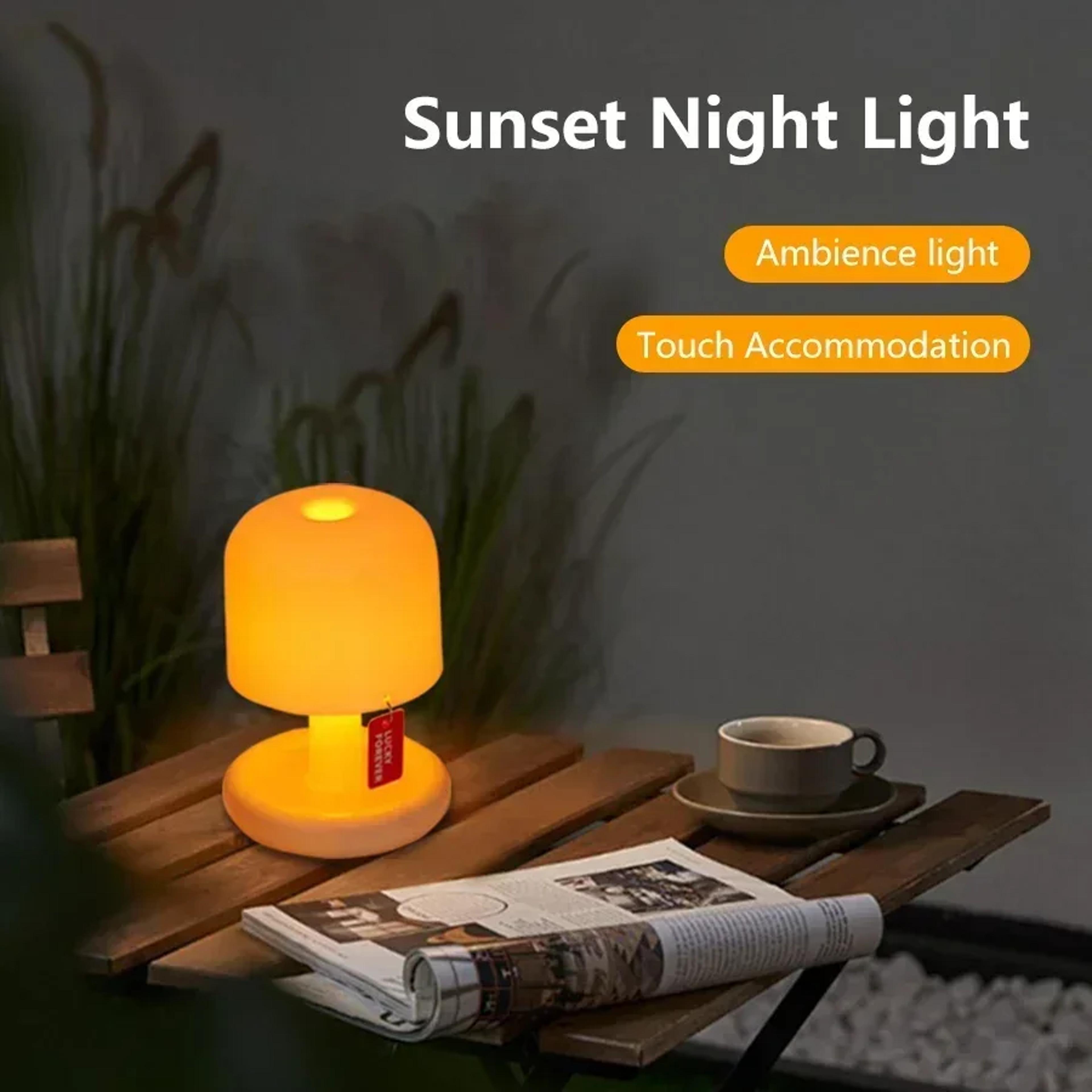 Mini Cute Desktop Lamp USB Rechargeable Night Light For Bedroom Living Room Study Table Kid Room 1