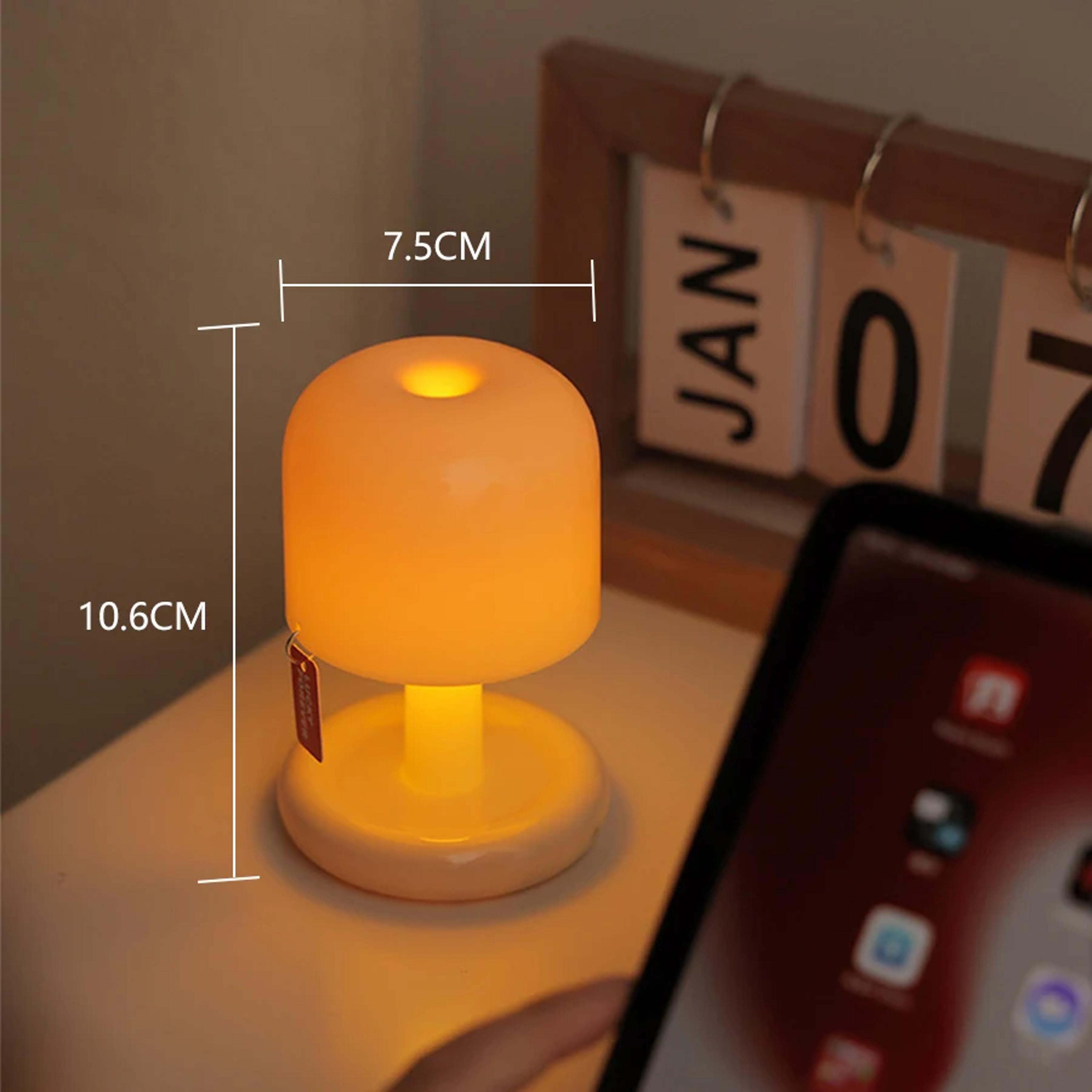 Mini Desktop Sunset Night Lamp Creative USB Rechargeable Mushroom Style LED Light Ideal For Coffee  5