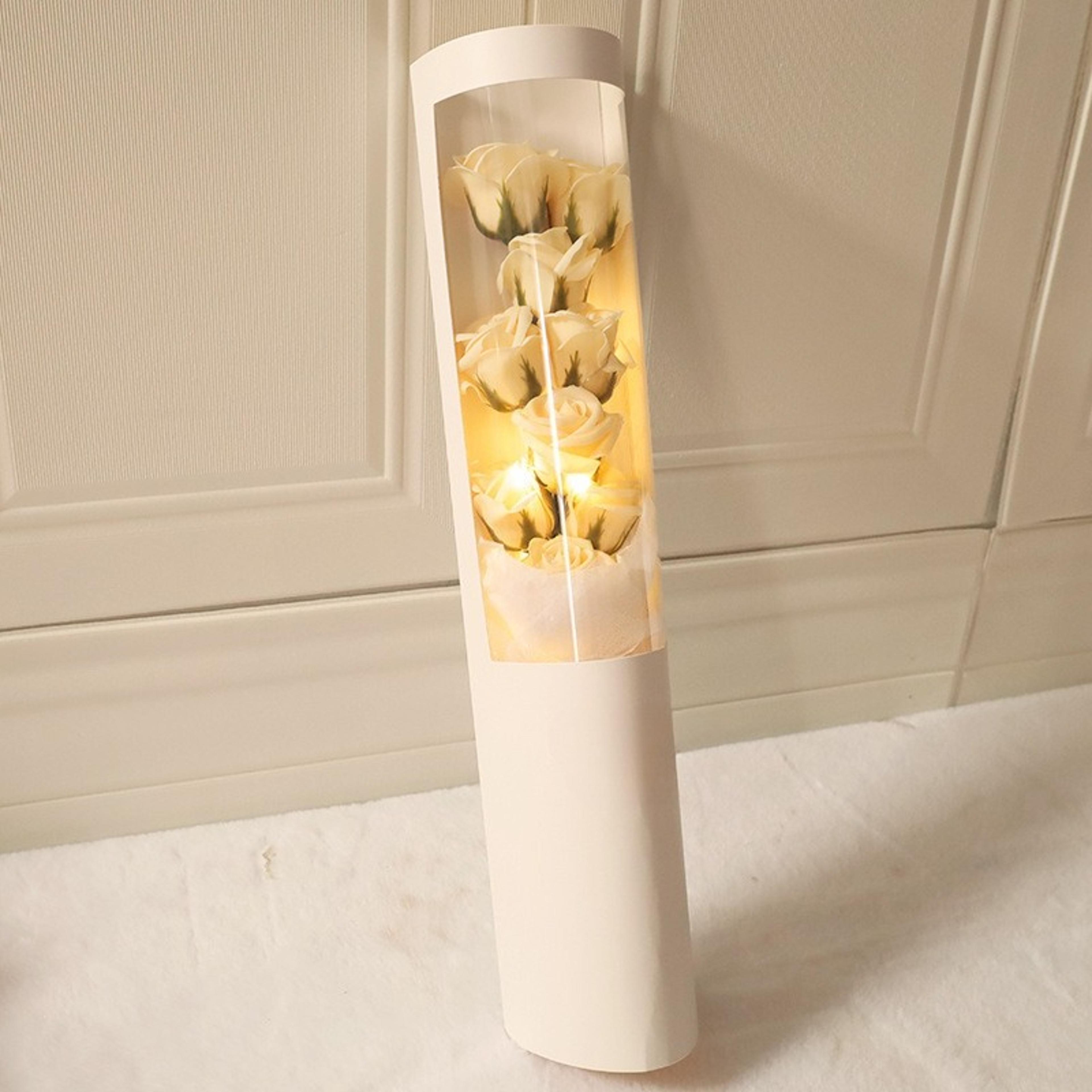 Valentines Day Romantic Soap Forever Rose Flower Light Gift Box Hug Bucket Eternal Rose For Gift An 5