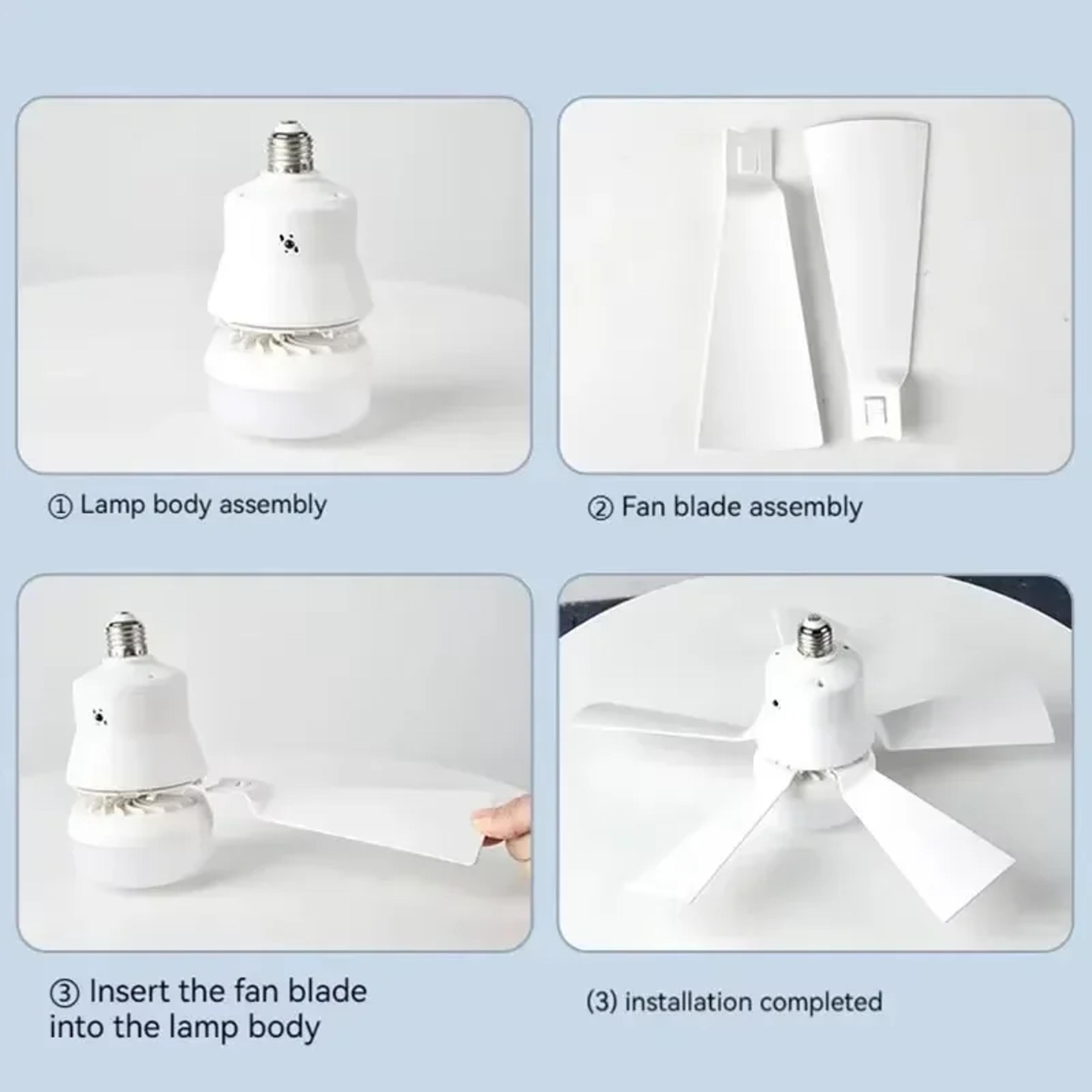 Ceiling Fan With Light Remote Control Dimmable Modern Smart Fans WarmCool White Lighting For Bedroo 2
