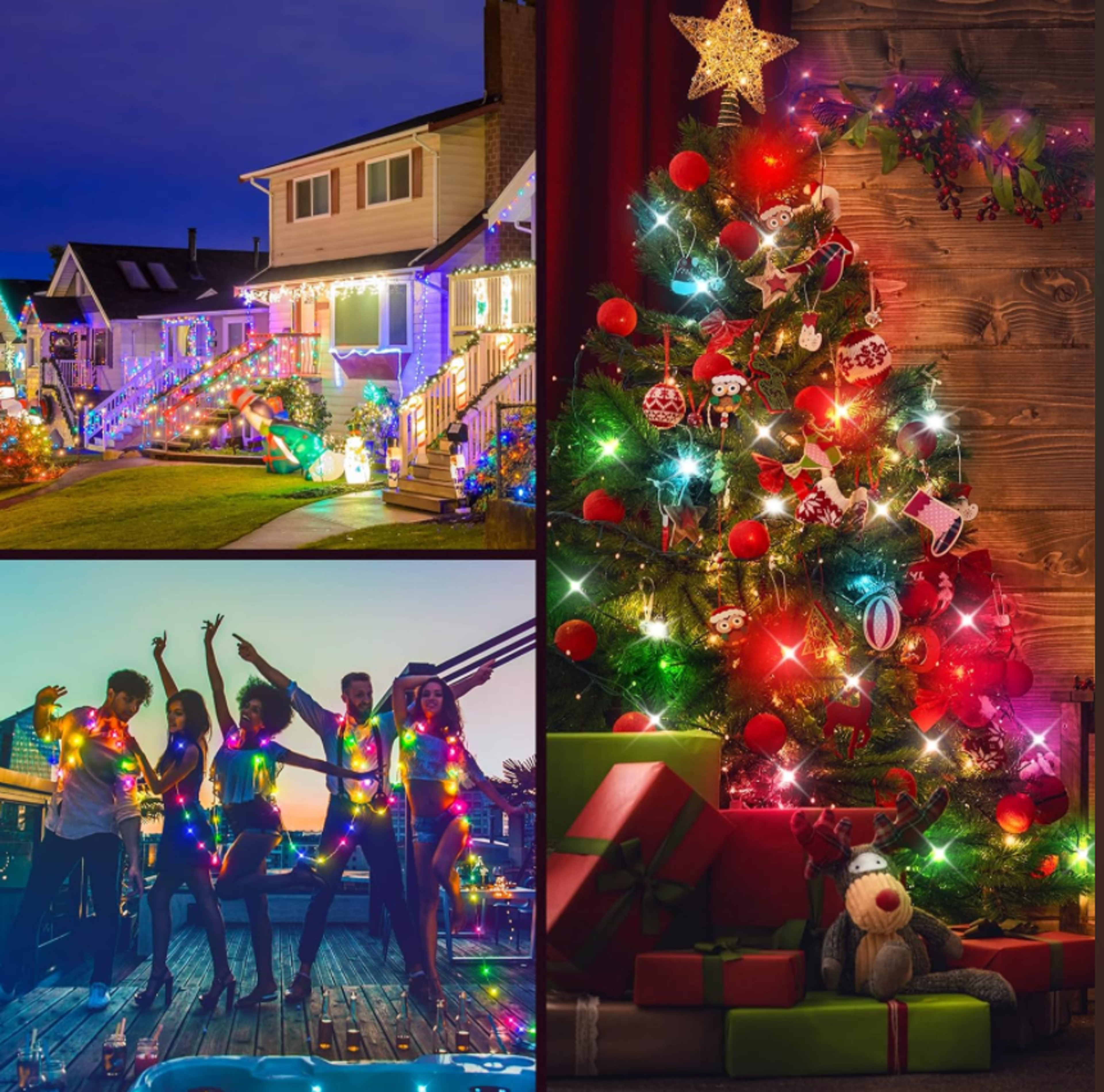 Smart String Light With APP And Remote Control Multicolor Fairy Light USB Powered Waterproof For Ch 4