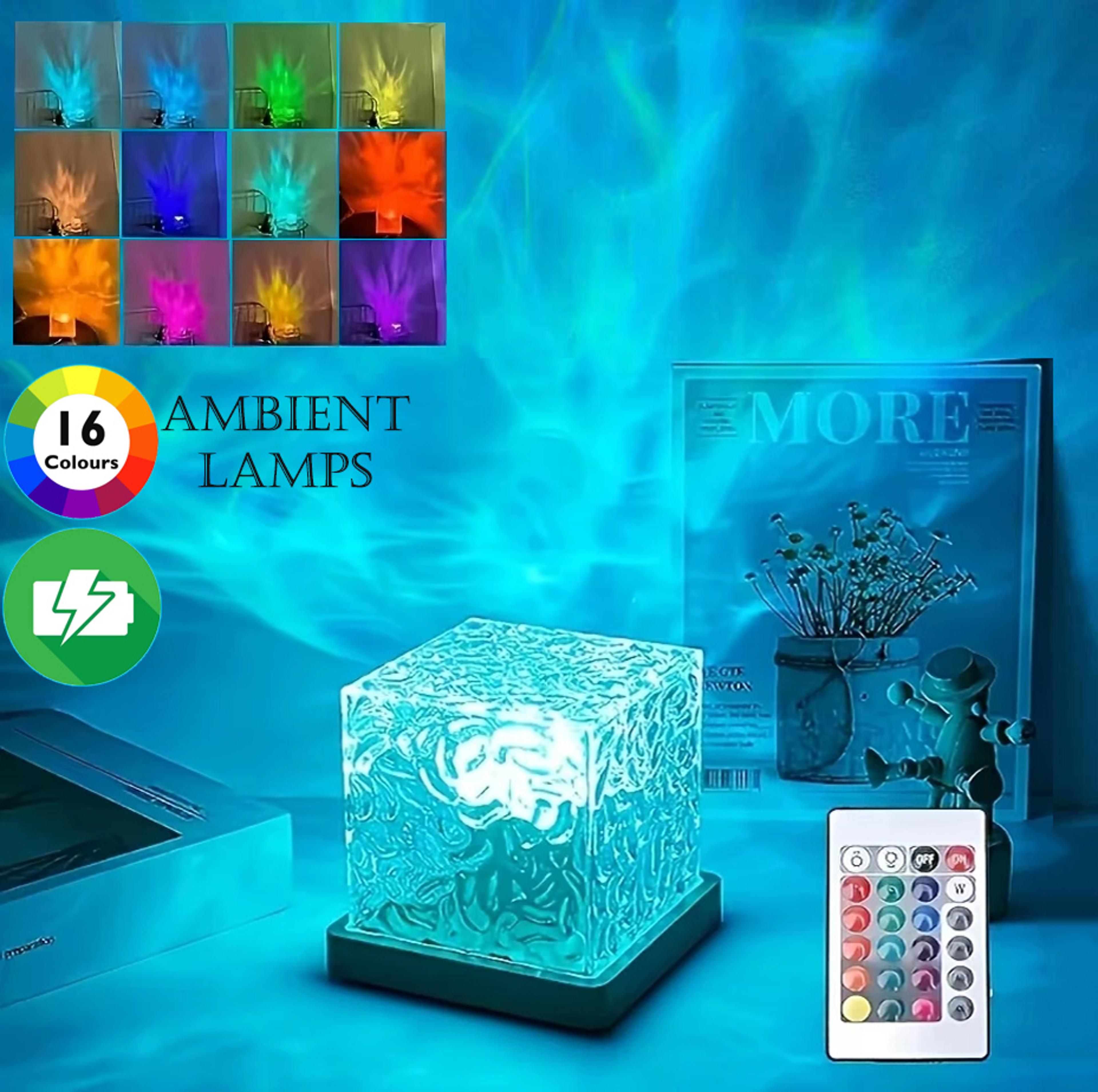 Water Ripple Ambient Light Rotating Table Lamp Bedroom Light And Shadow Atmosphere Bedside Night Li 2