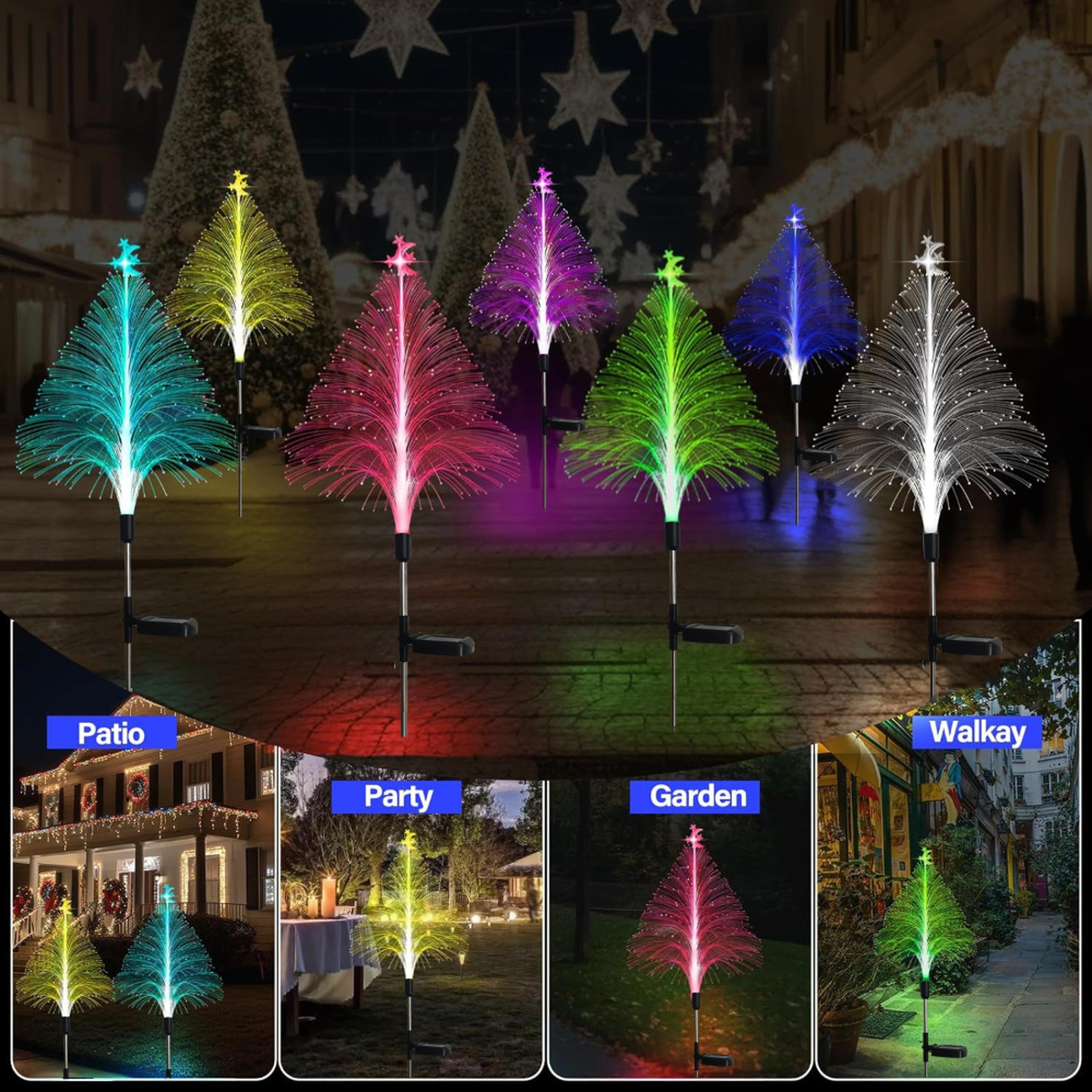 Solar LED Jellyfish Lights Outdoor Garden Decor Water Proof Changing Patio Yard Pathway Solar Flowe 4