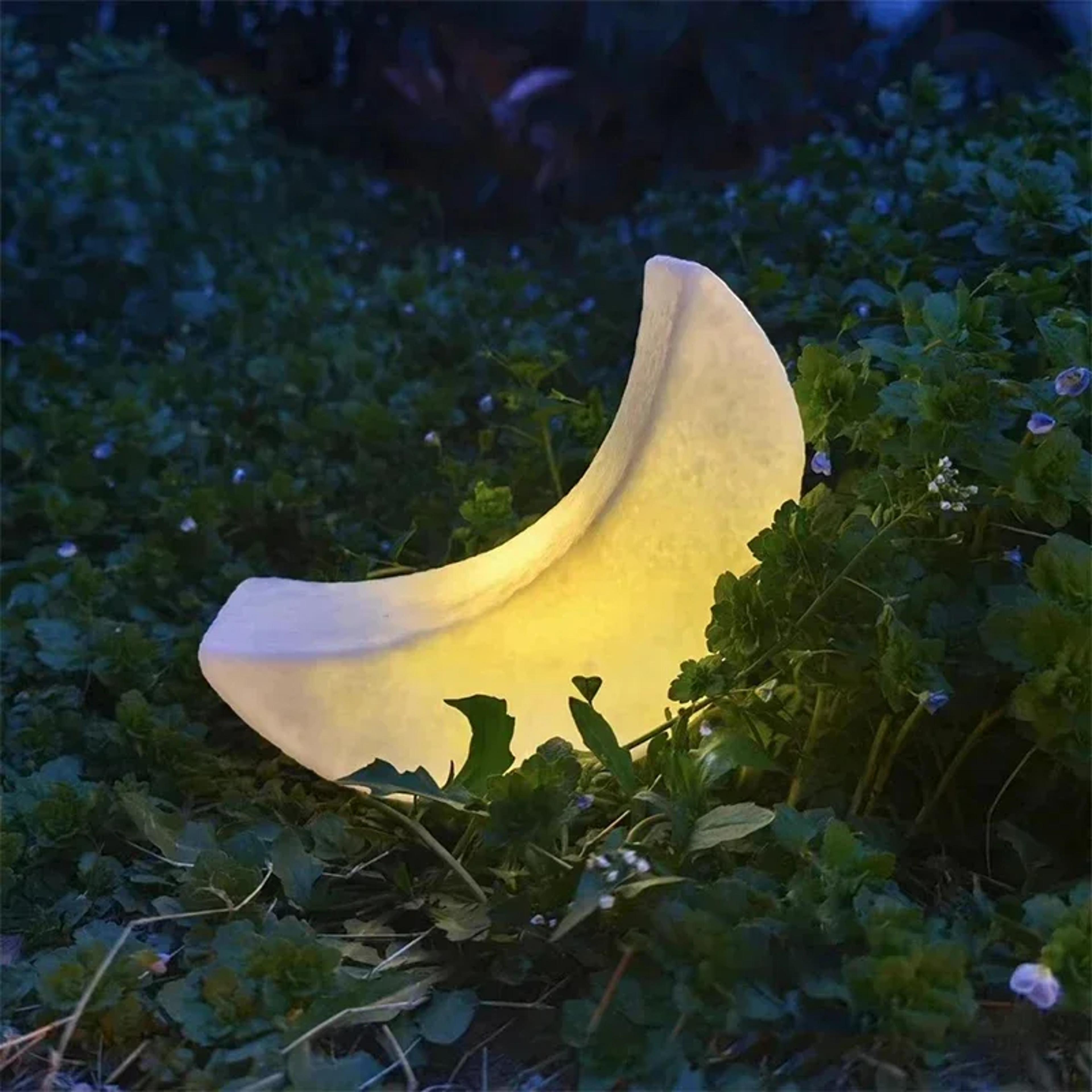 Battery Powered LED Cartoon Moon Shaped Night Light Atmosphere Table Lamp For Bedroom Bedside Livin 4