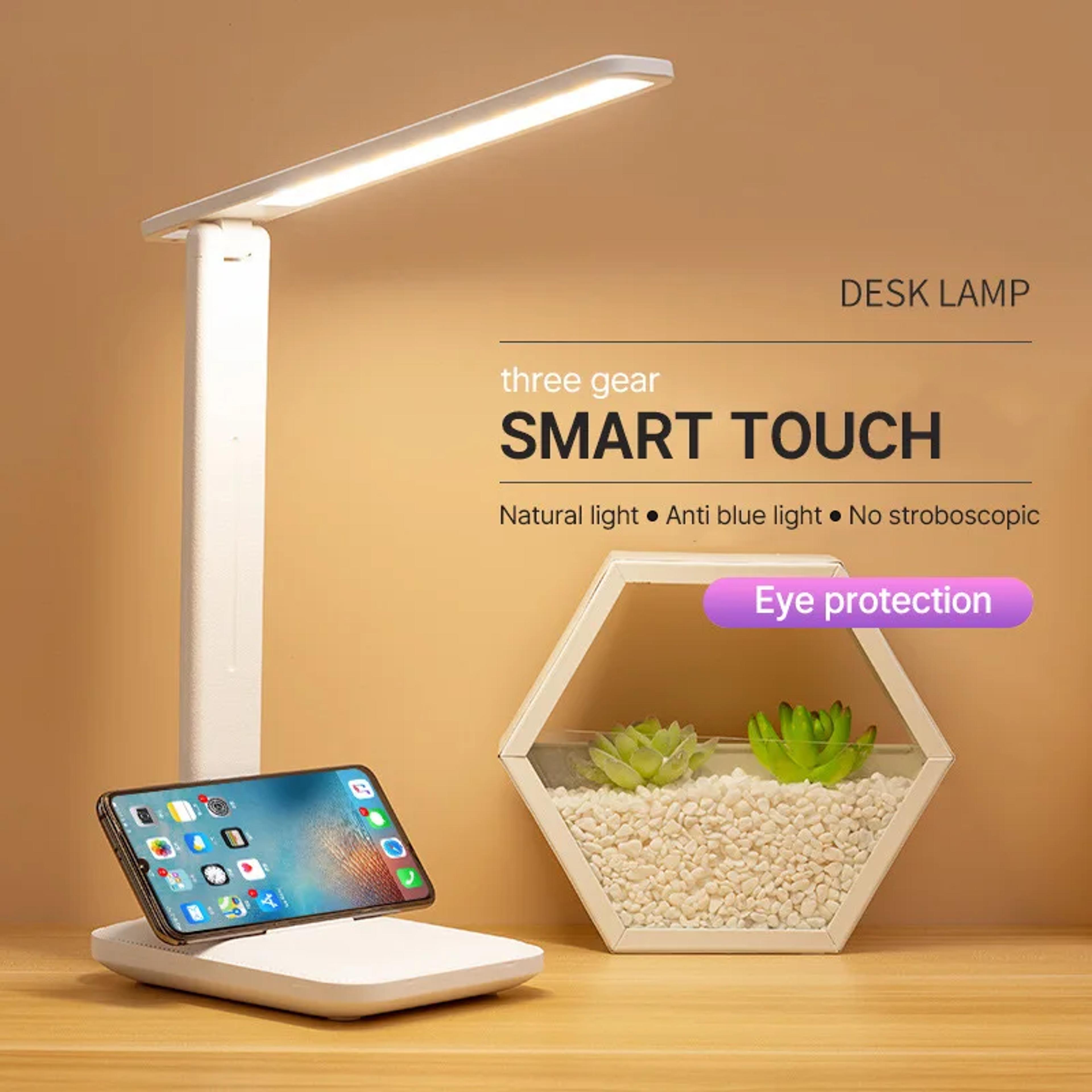 USB Rechargeable Fold Able Table Lamp Step Less Dimmable Touch Control LED Desk Lamp For Eye Protec 1