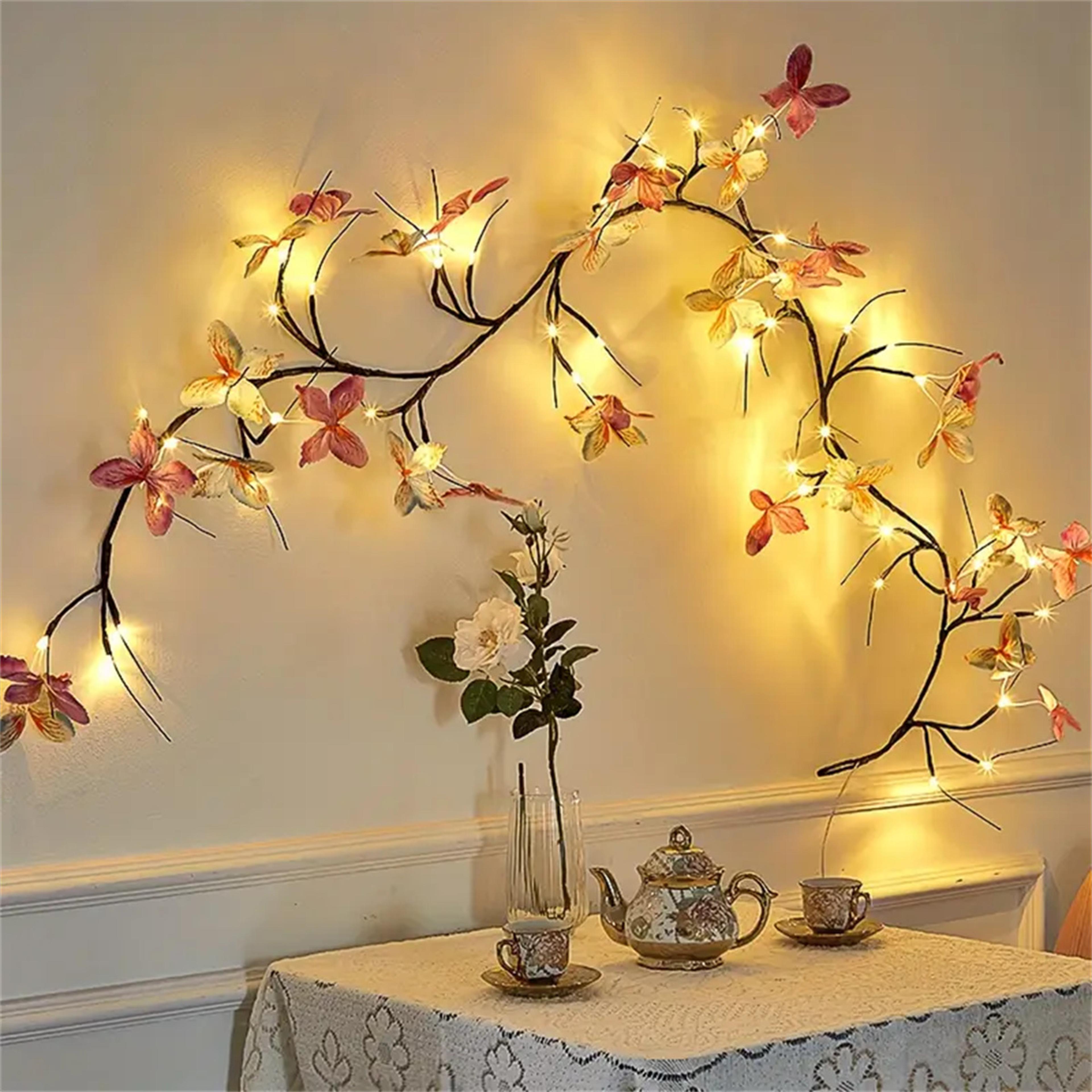 Romantic Butterfly String Light USB Plug Indoor Wall Living Room Bedroom Decor For Valentines Day 5