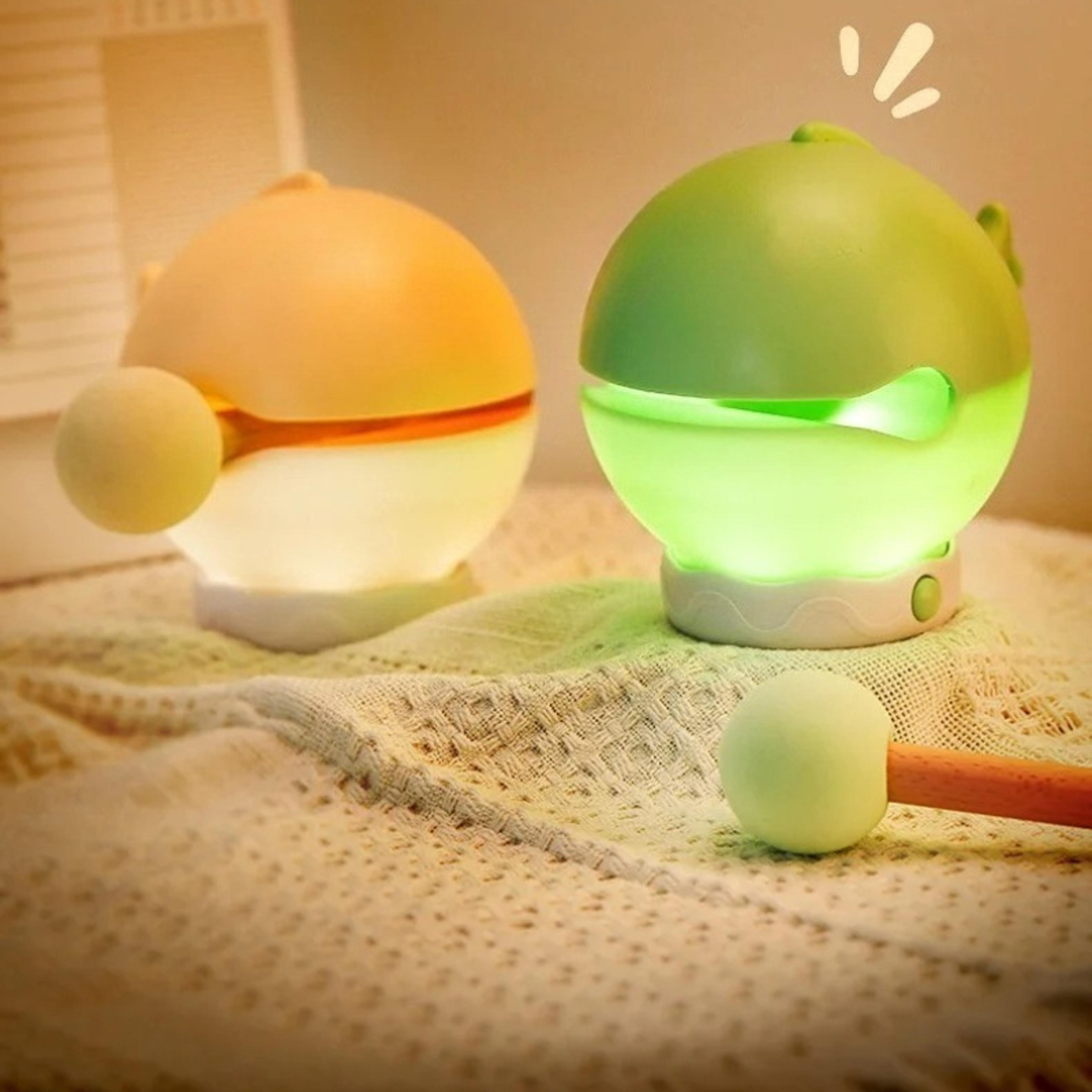 Rechargeable Wooden Fish Night Light Beating Fish Prayer For Luck Pray For Blessings Merit Sleeping 0