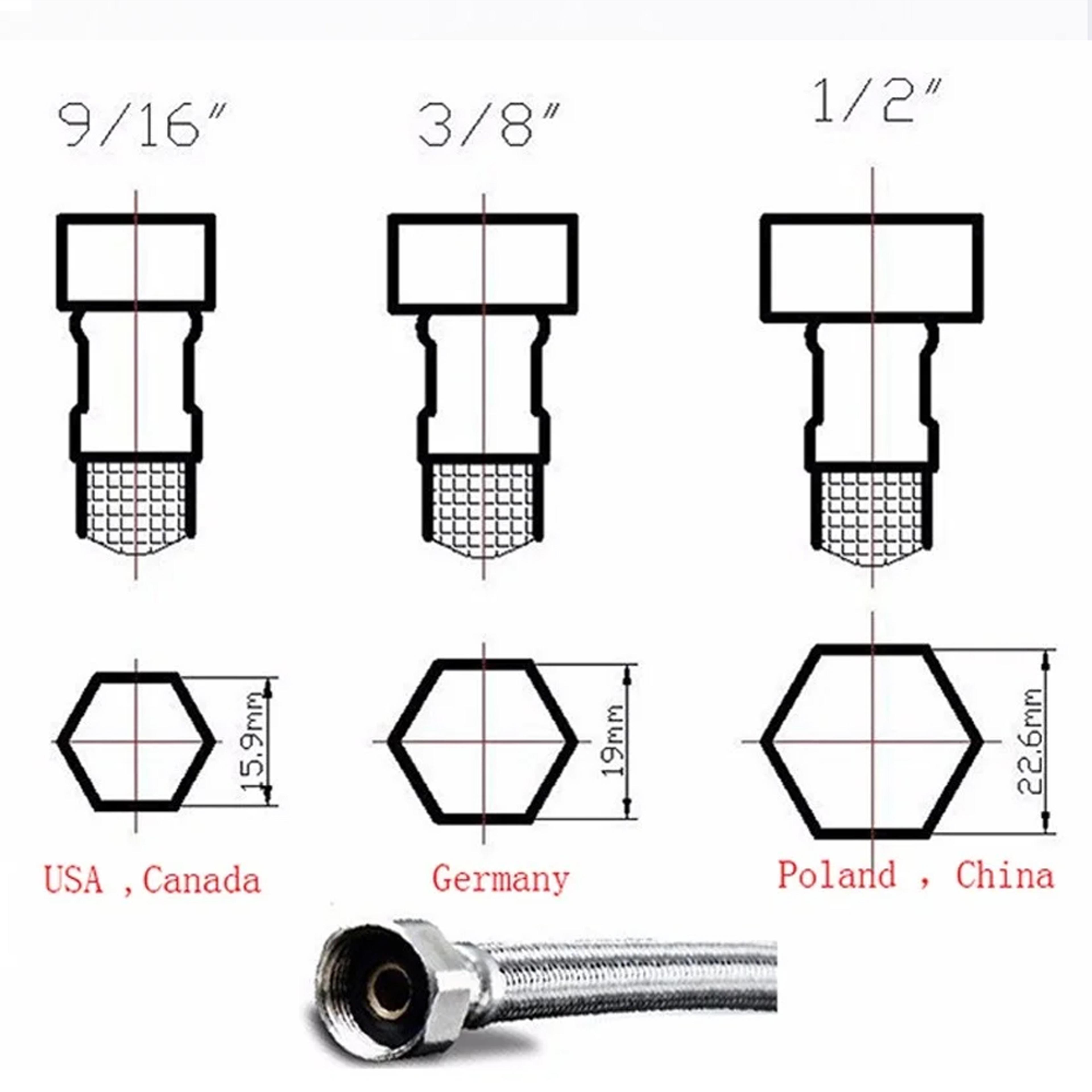 Flexible Plumbing Pipes Stainless Steel Water Supply Pipe Braided Hoses For Basin Cold Hot Mixer Fa 5