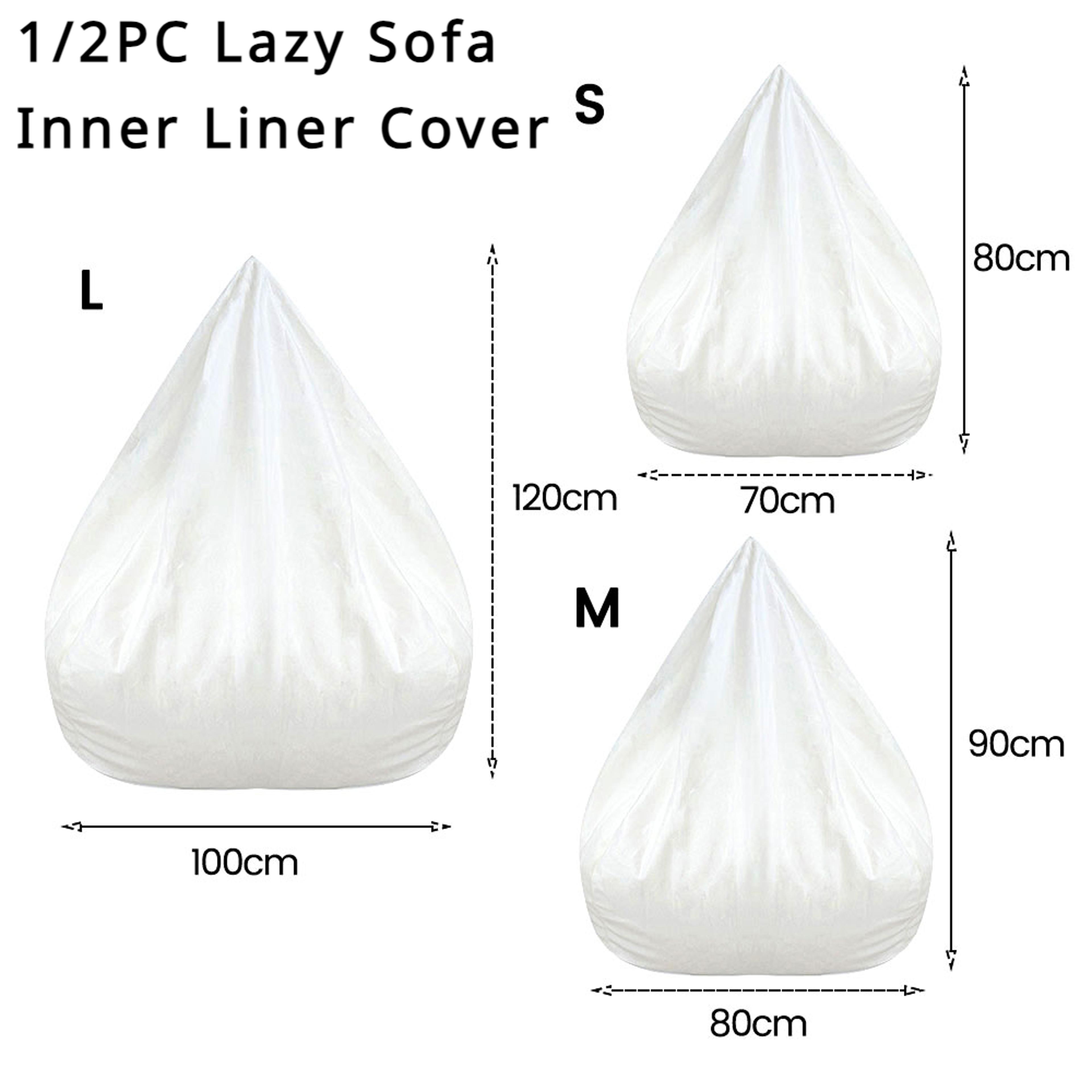 Sofas Cover Removable Lazy Sofa Inner Liner Antifouling Replacement Bean Bag Inner Liner Bean Chair 1