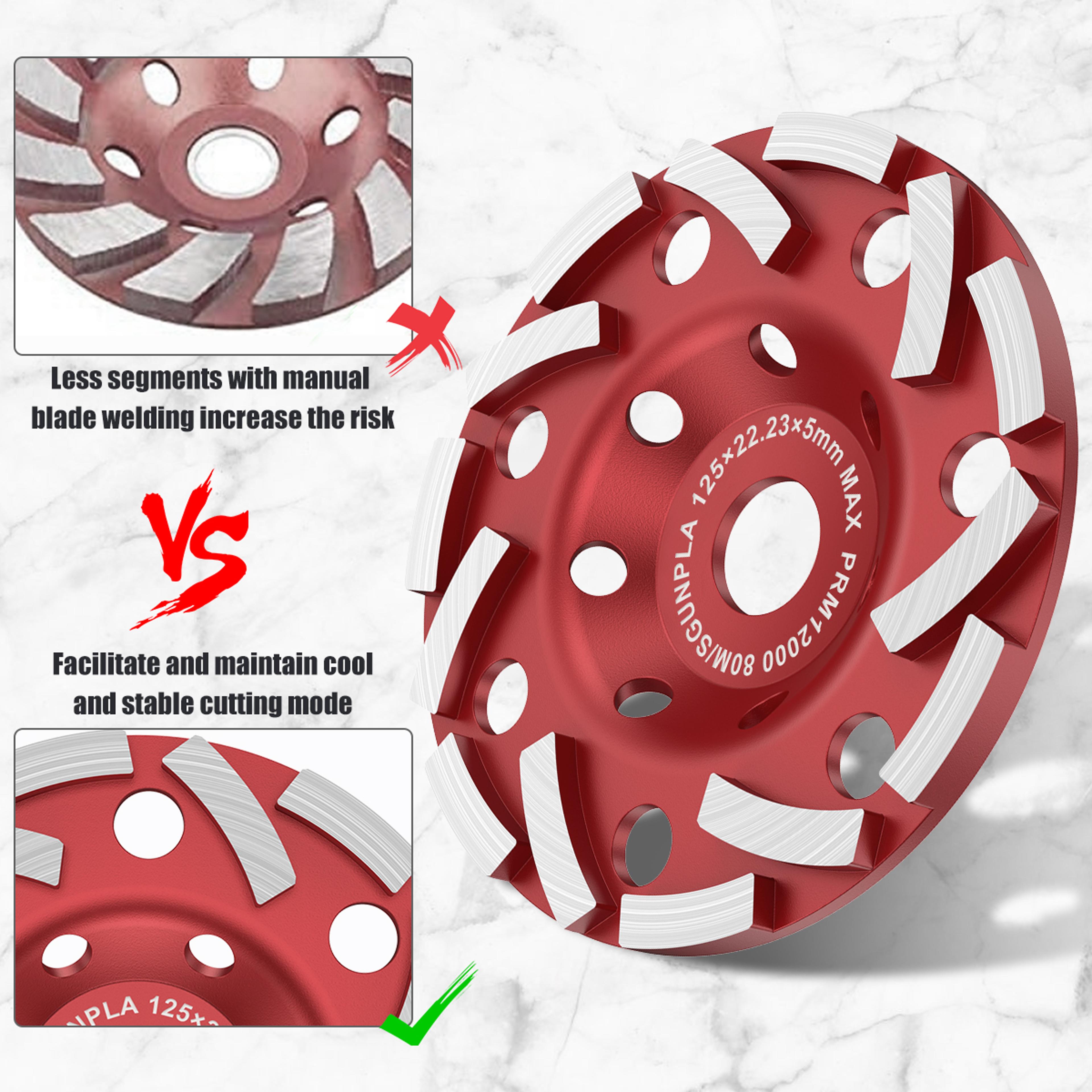 Diamond Grinding Wheel Disc Abrasive Cup Tool Polisher For Concrete  Wood DIY Cutting Disc Angle Gr 3