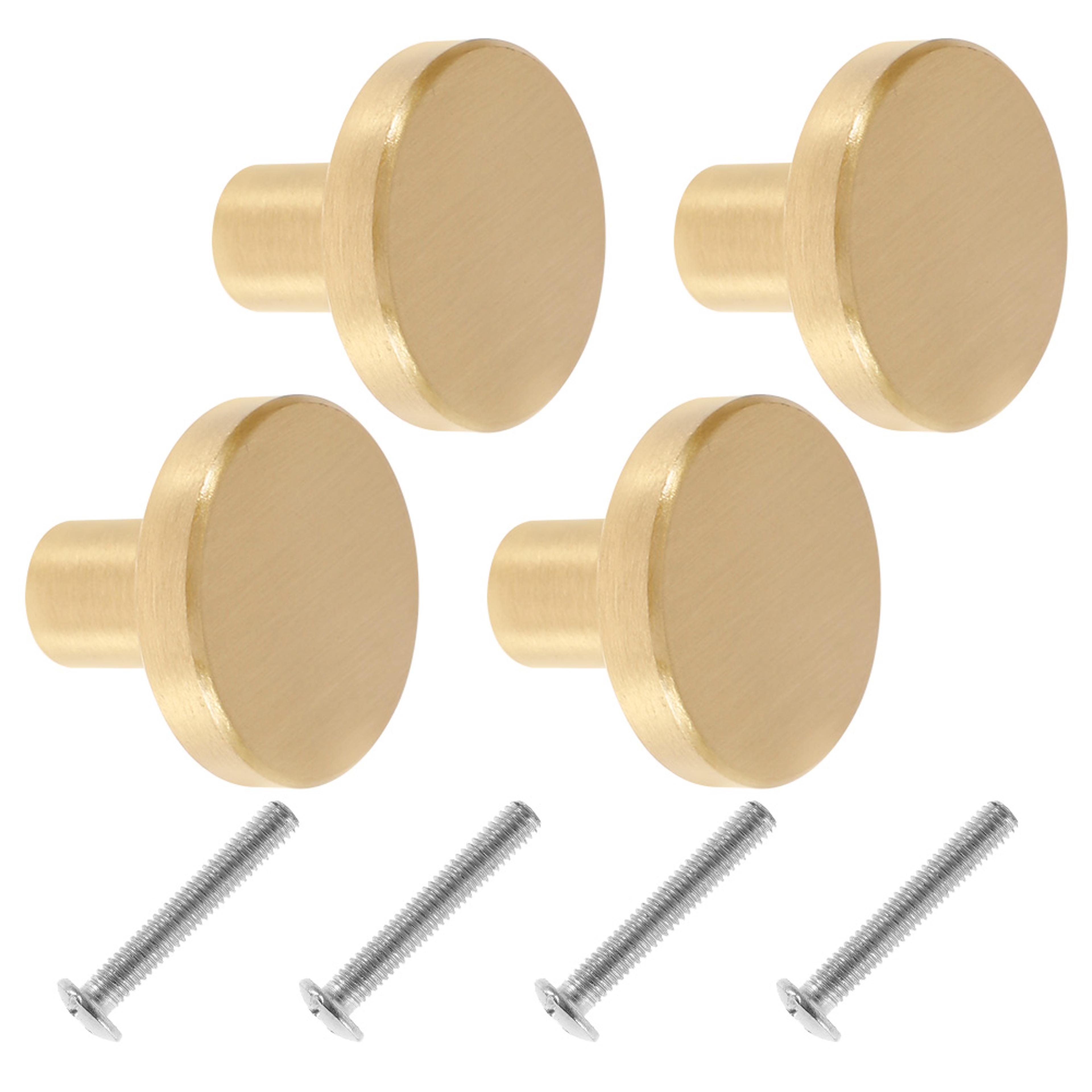 Solid Brass Drawer Knobs Antique Design Cupboard Door Knob Round Pure Copper Dresser Handle Knob 3