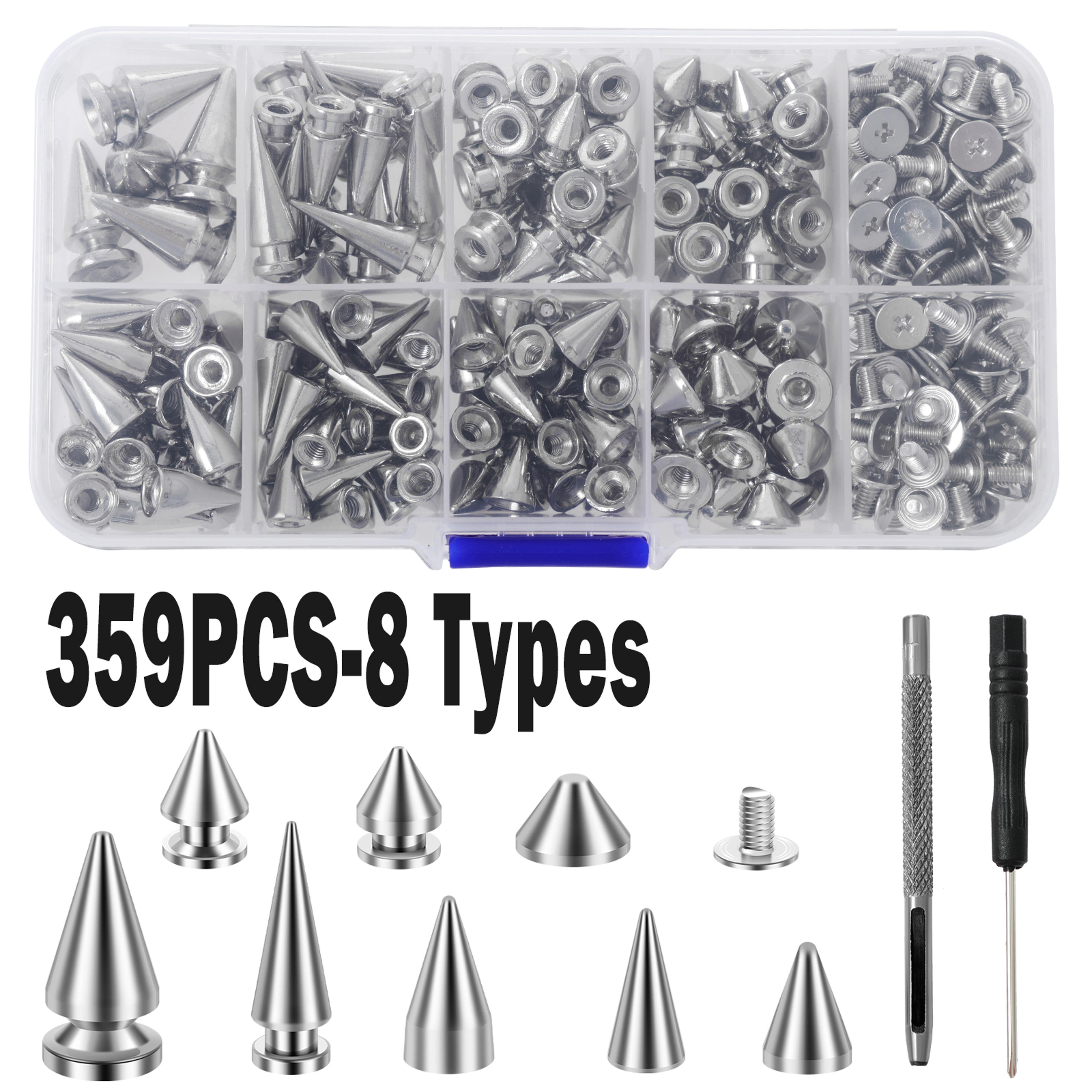 Round Cone Spikes Catalpa Alloy Screw Back Punk Rivet Studs DIY Leather Craft Accessories Screw Bac 1
