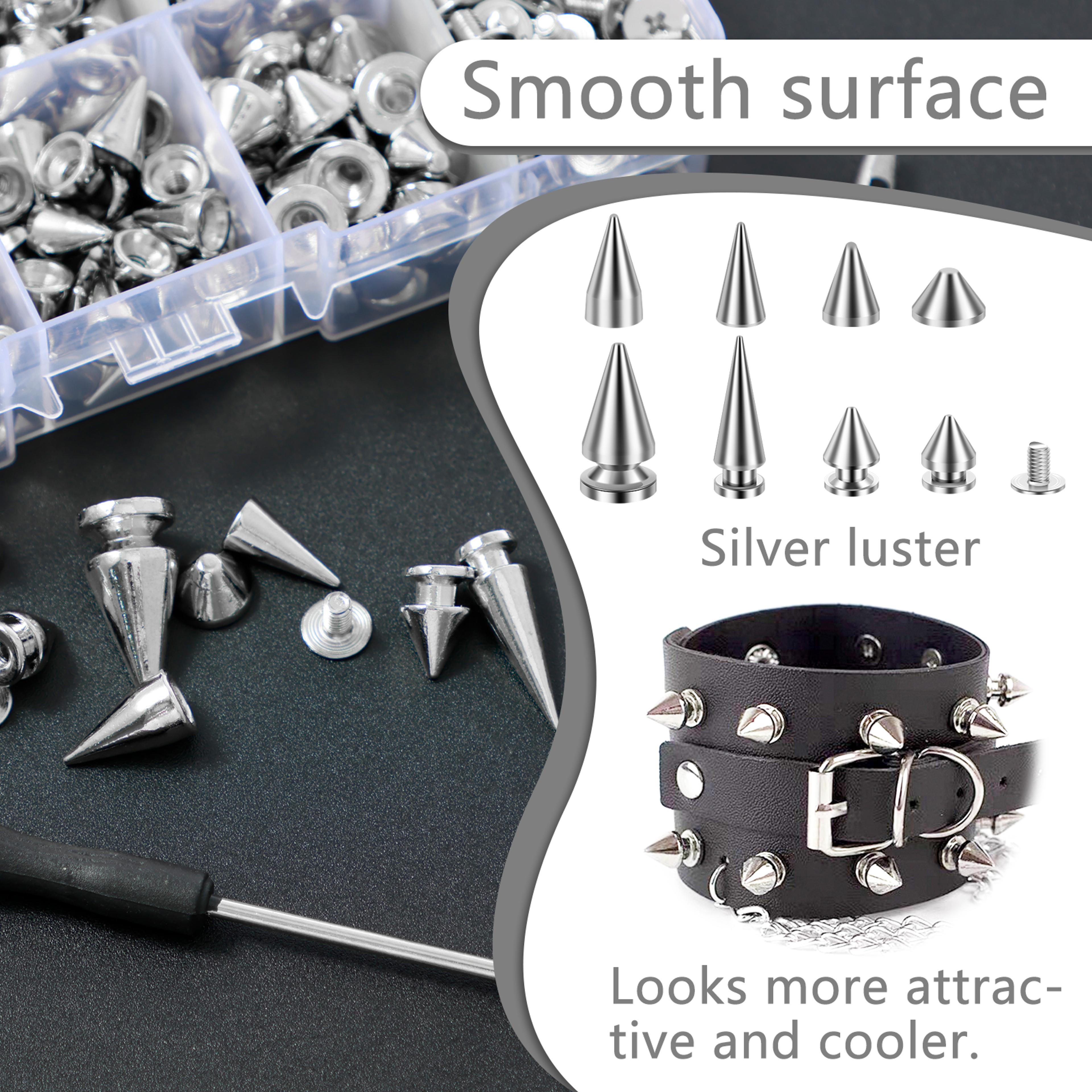 Round Cone Spikes Catalpa Alloy Screw Back Punk Rivet Studs DIY Leather Craft Accessories Screw Bac 2