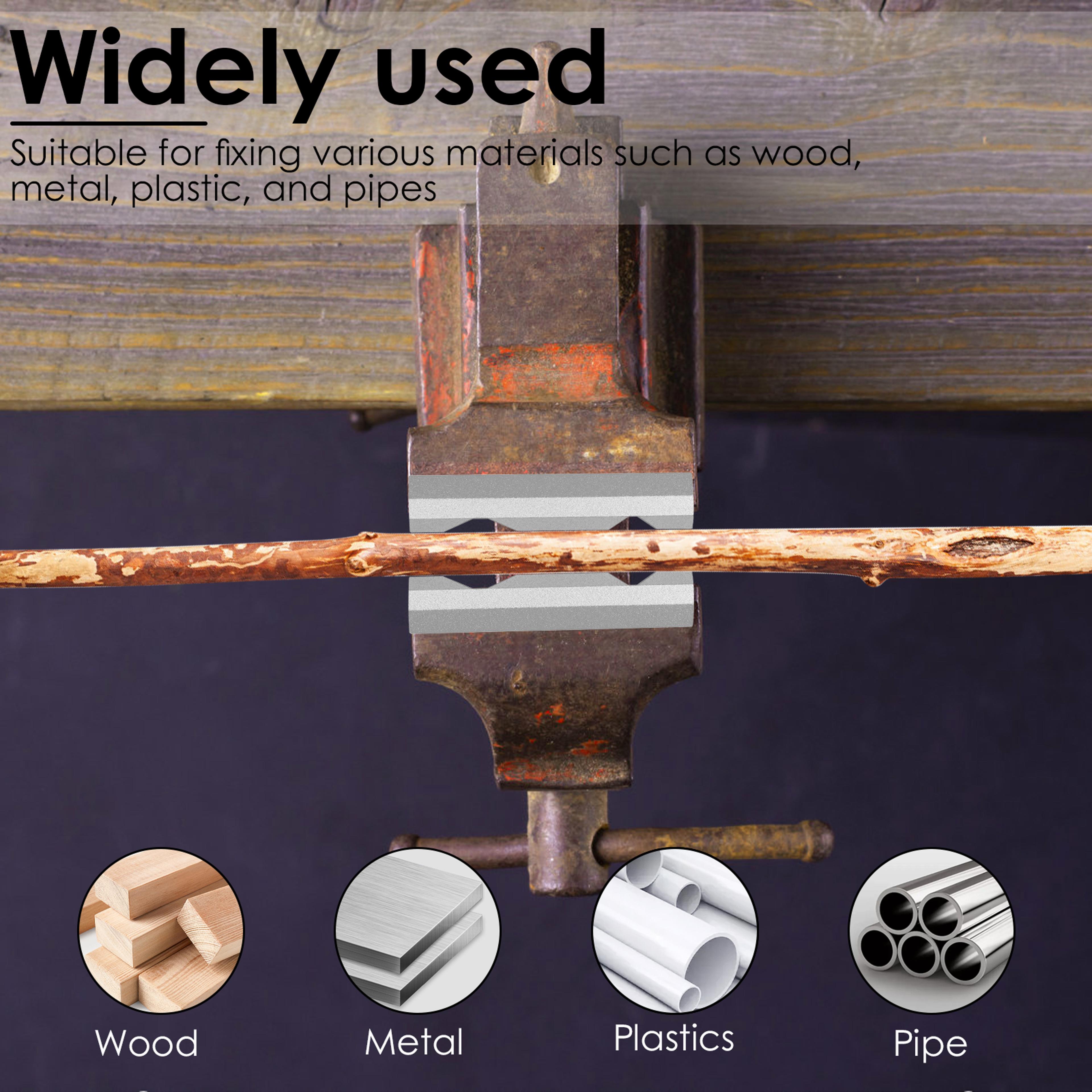 Type Vise Jaws Aluminium Alloy Fixture Magnetic Vice Jaws Multi Purpose Protectors For Plumbing DIY 3