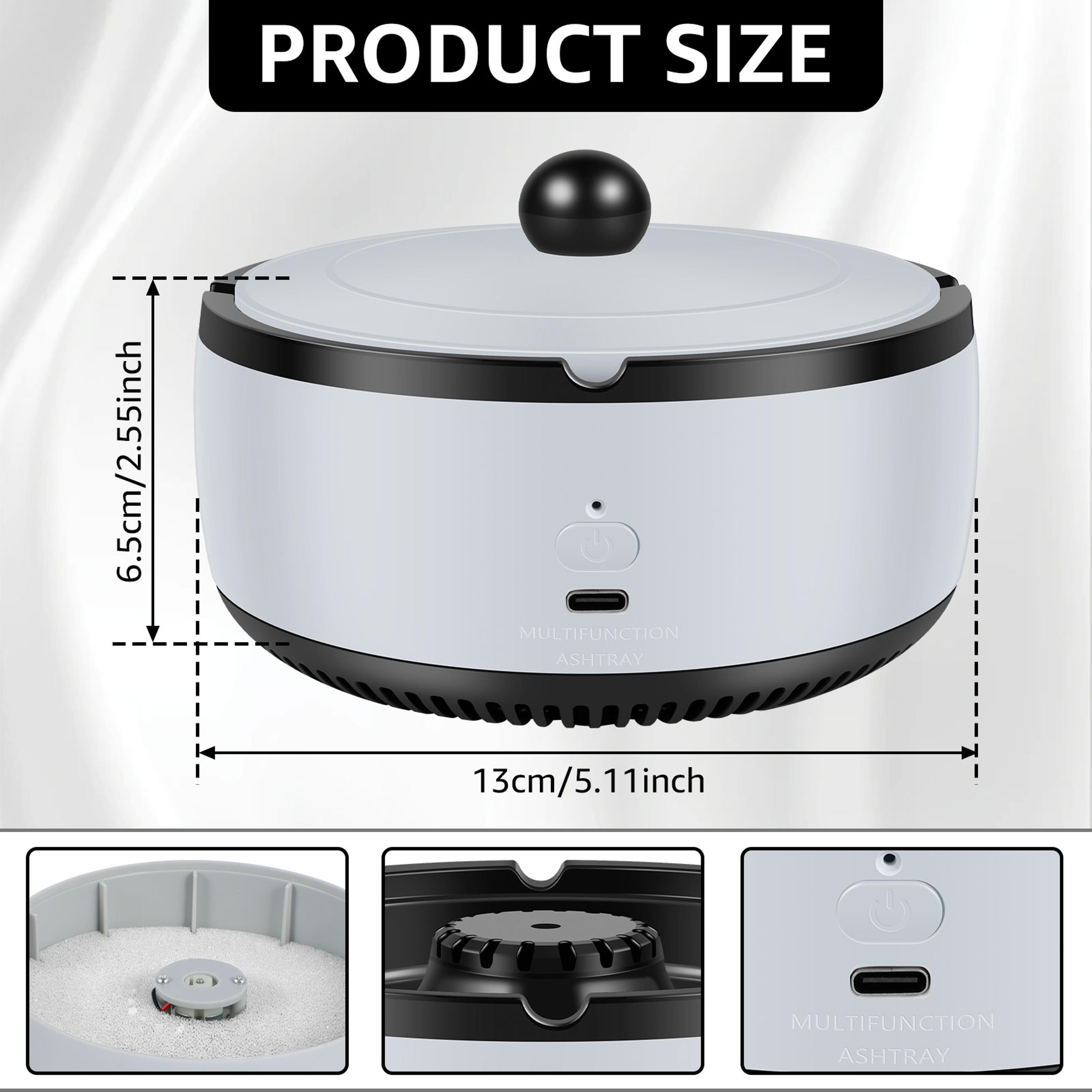 Purifier Ashtray Smoking Accessories With Lid Filter SecondHand Smoke Remove Odour For Family Offic 5