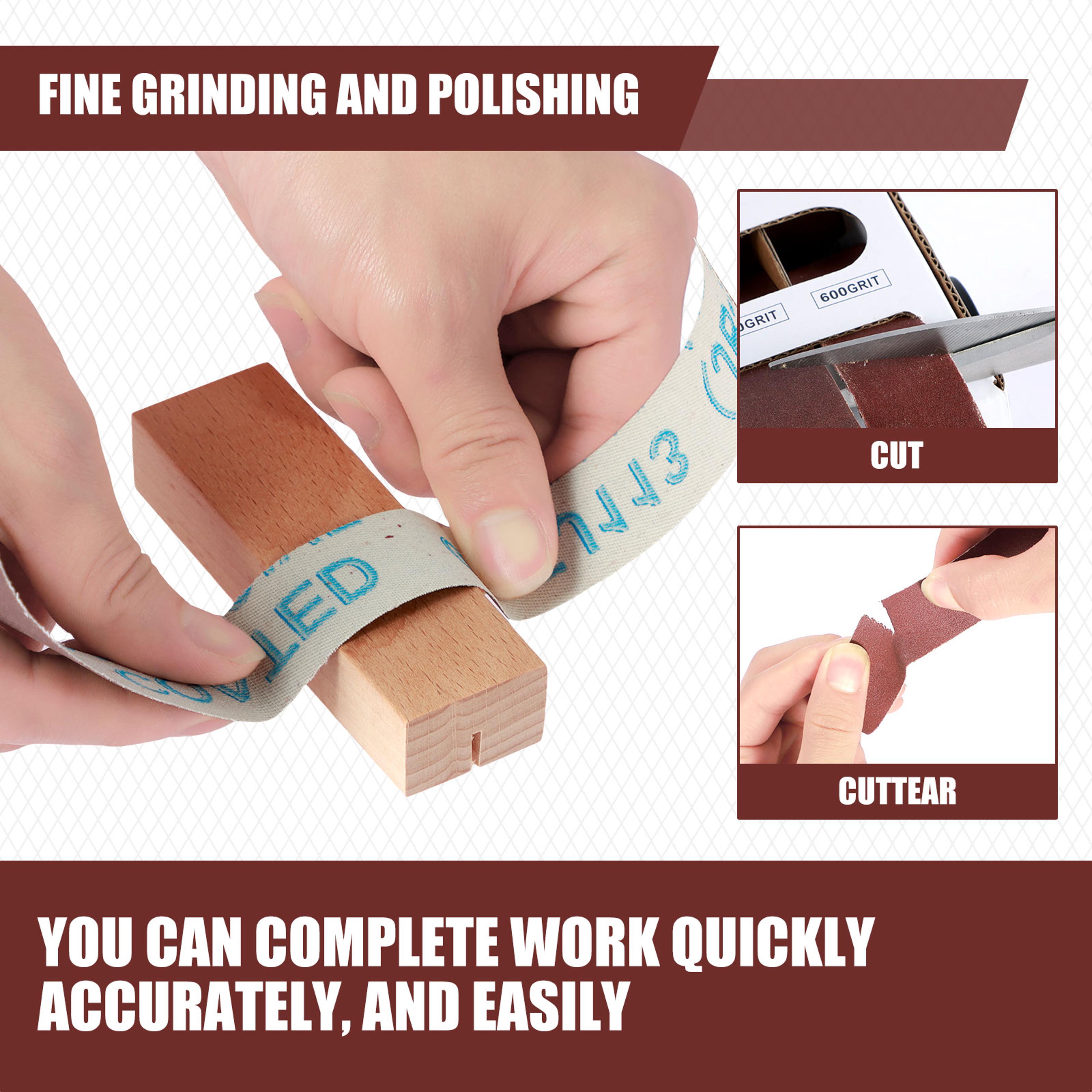 Roll Grits Sandpaper Dry Grinding Emery Sanding Belt Abrasive Paper Pack With Dispenser Cloth For M 4