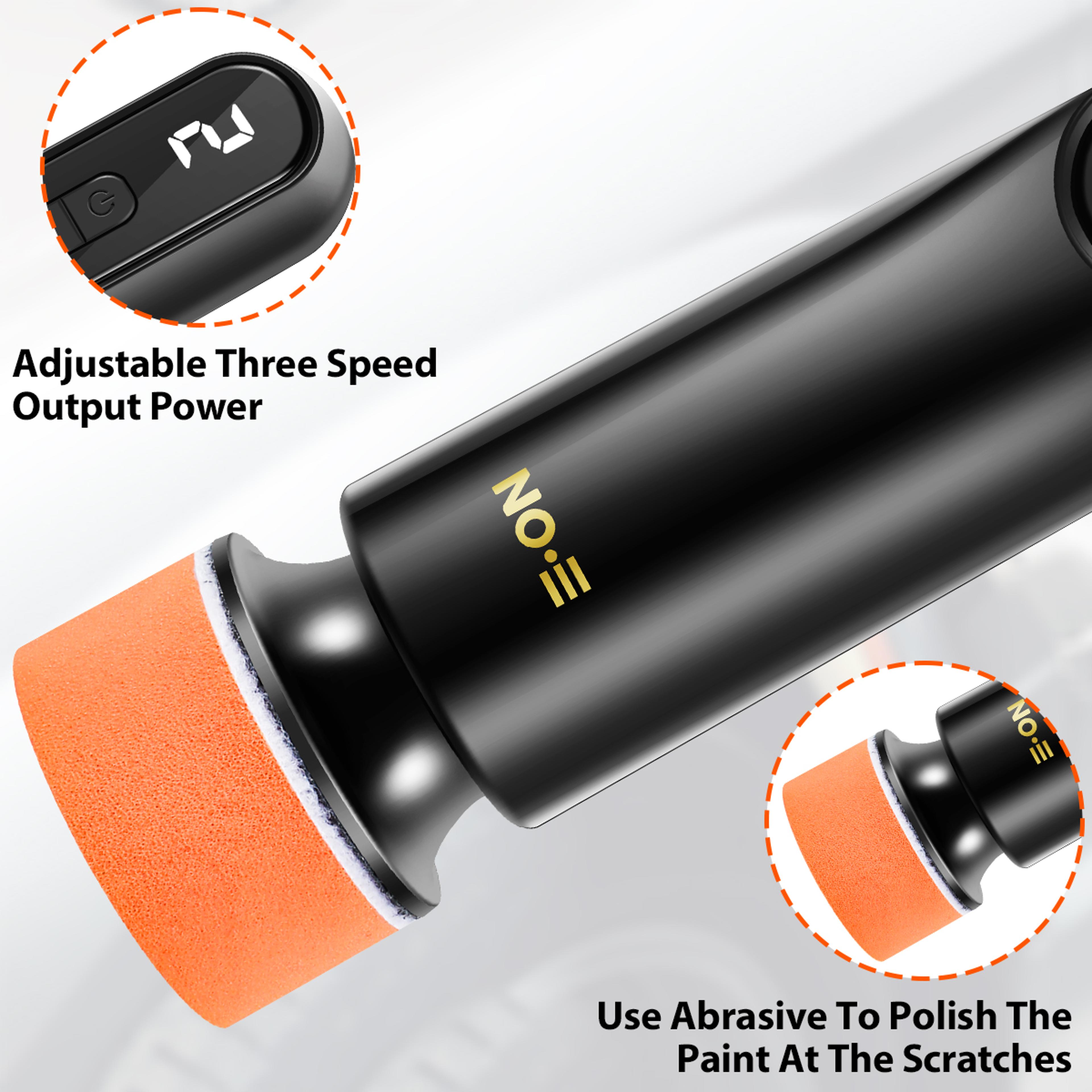 Car Polisher Machine Wireless Electric Polishing Wax Tool Adjustable Speed LED Display Auto Polish  5