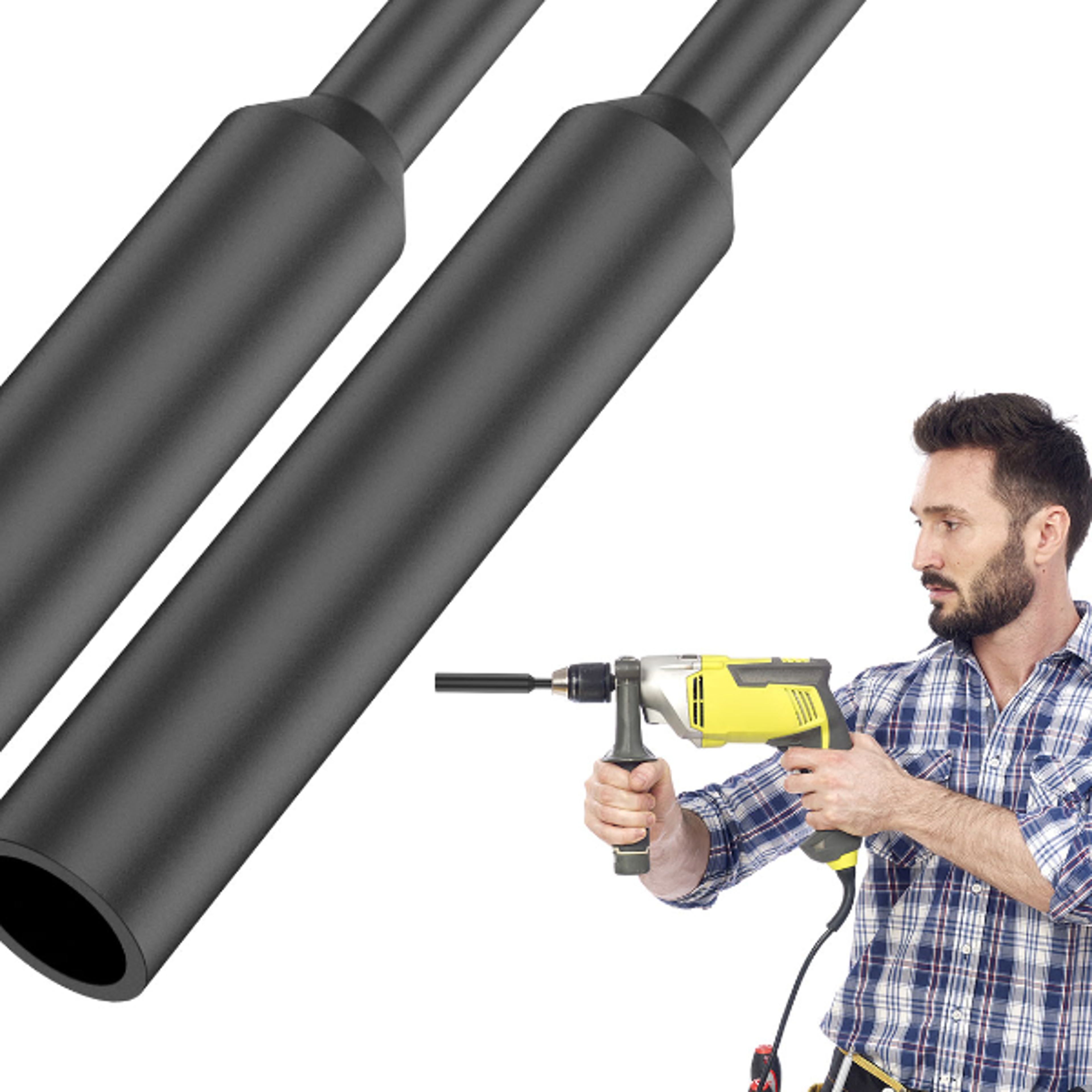 Ground Rod Driver SDS Plus Bit with Rotary Hammer Drill Bits Tool Accessories Hardened Earth Drivin