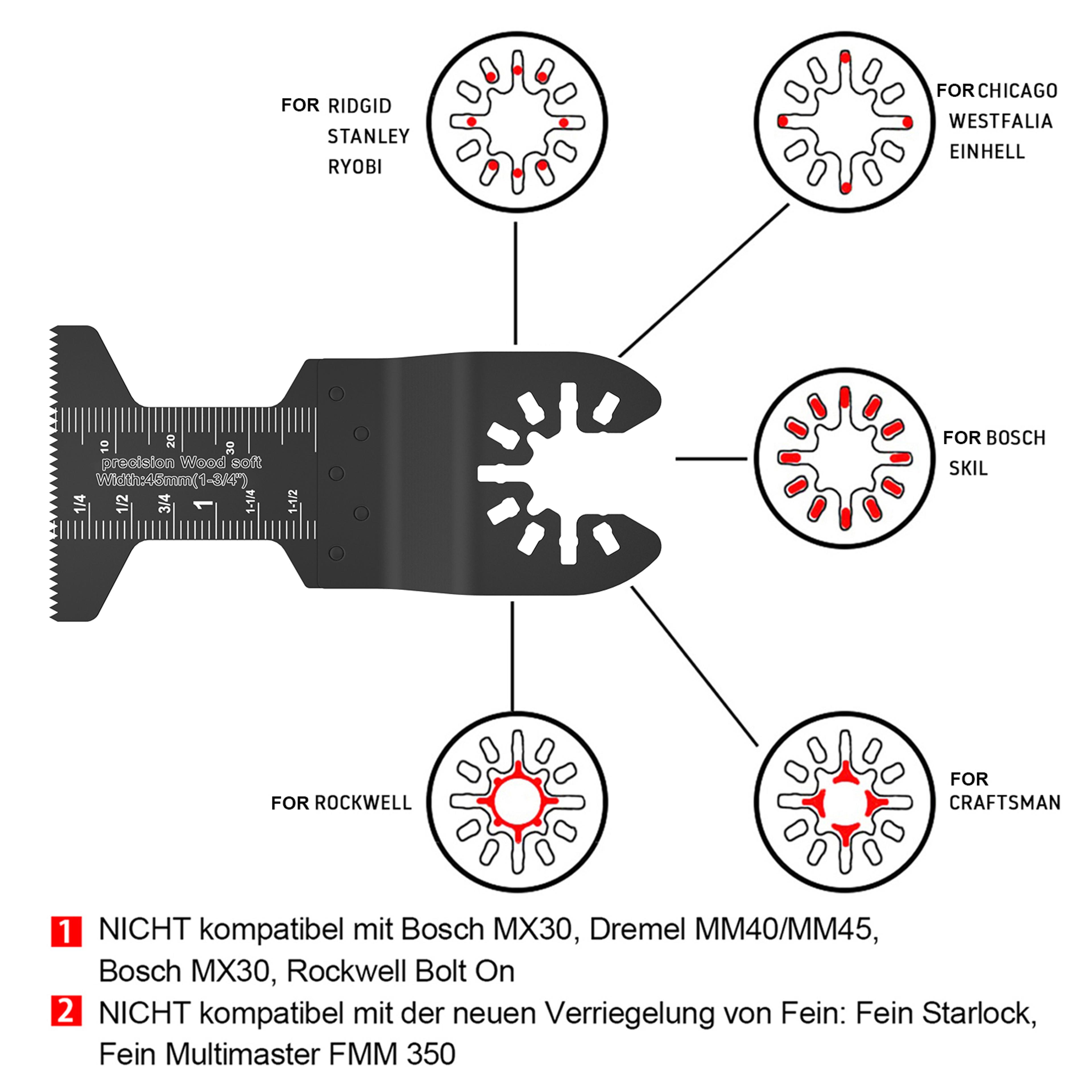Oscillating Blades Multifunctional Blade Saw High Carbon Steel Blades Quick Workmanship Saw Blades 4