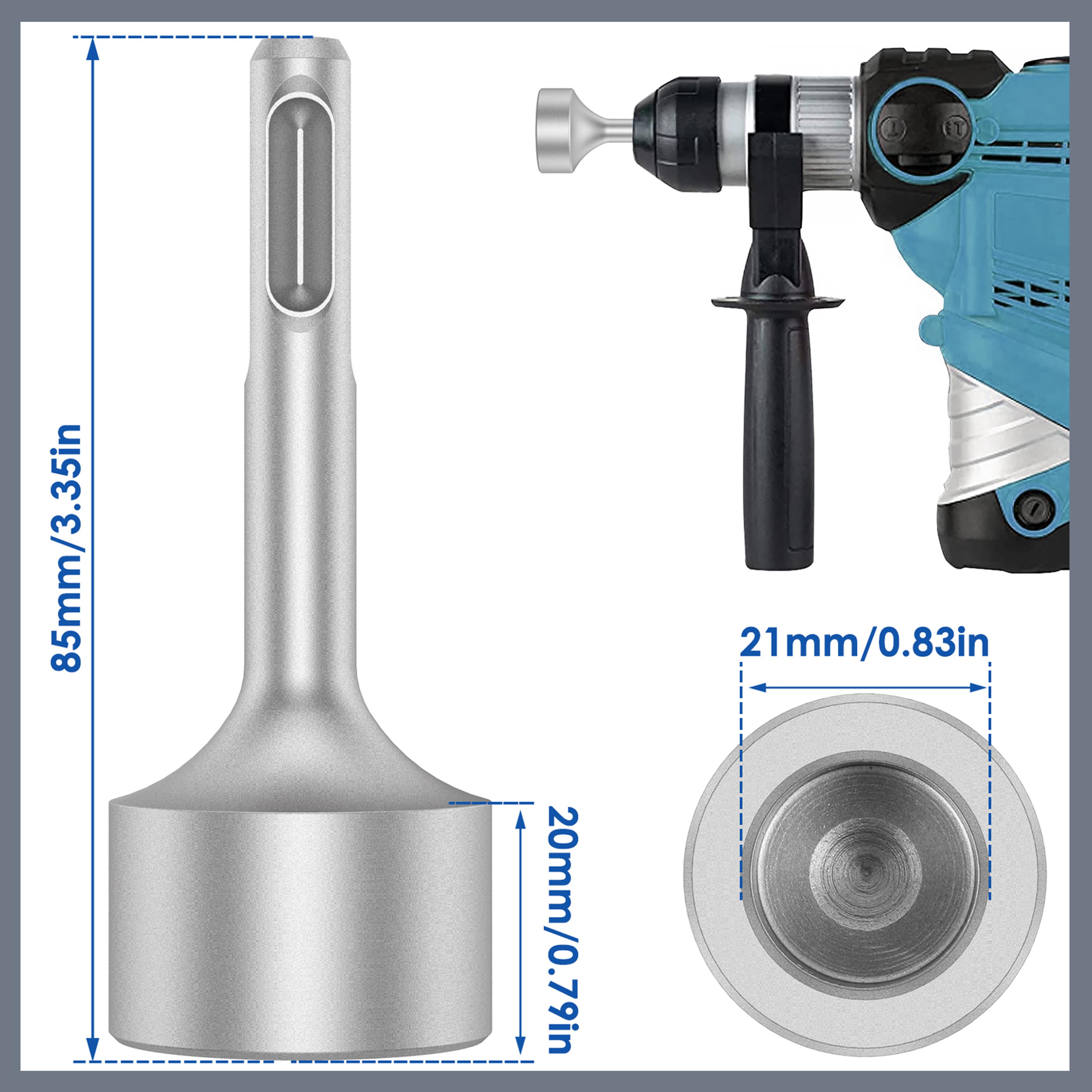 Heavy Ground Rod Diameter Carbon Steel Drill Bit Wear Resistant Wide Compatibility Ground Rod Bits 7