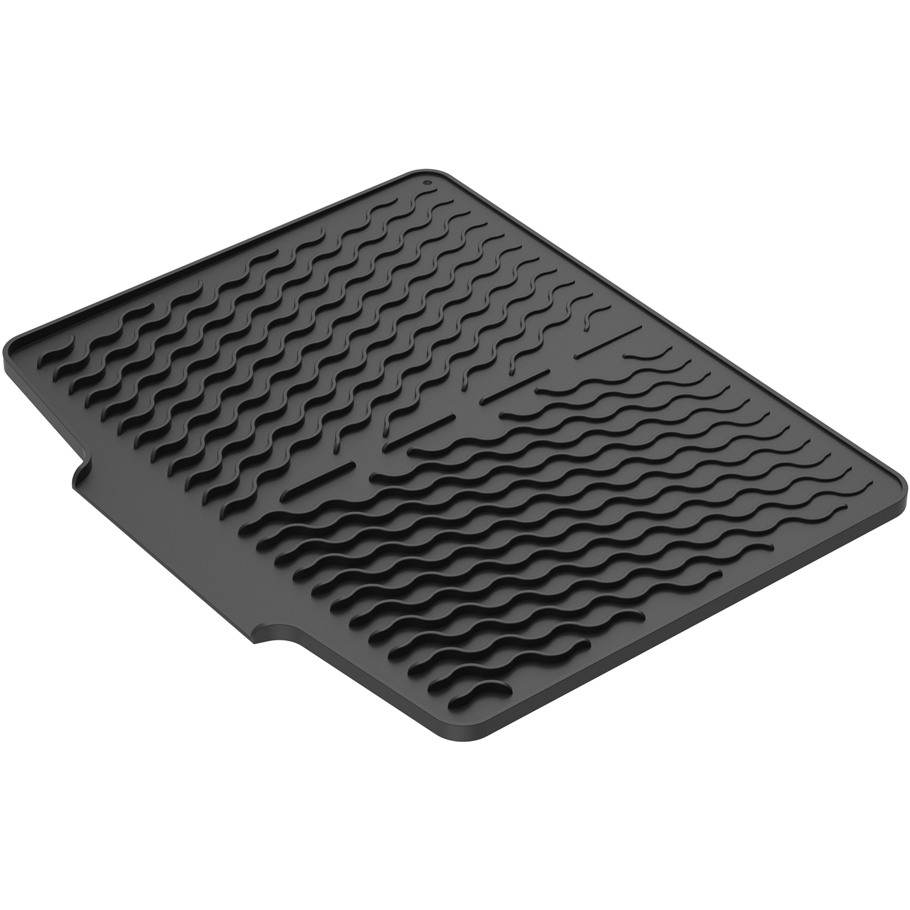 Silicone Dish Drying Mat Heat Resistant Reusable Nonslip Drying Pad For Counter Top Ideal For Dishe 3