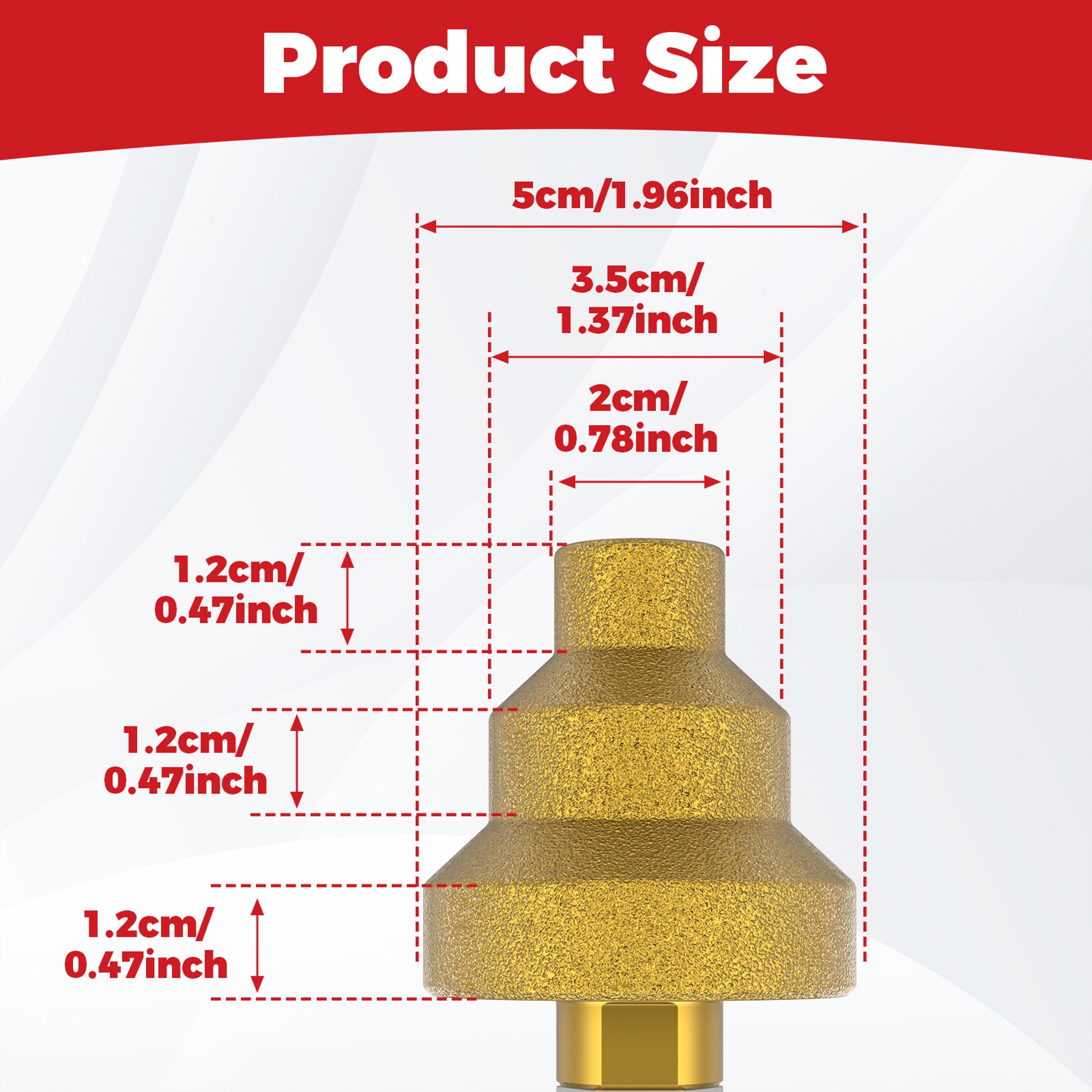 Step Drill Bit Sturdy Diamond Brazed Beveling Chamfer Bits Precision Cutting Multi Layer Hole Opene 5