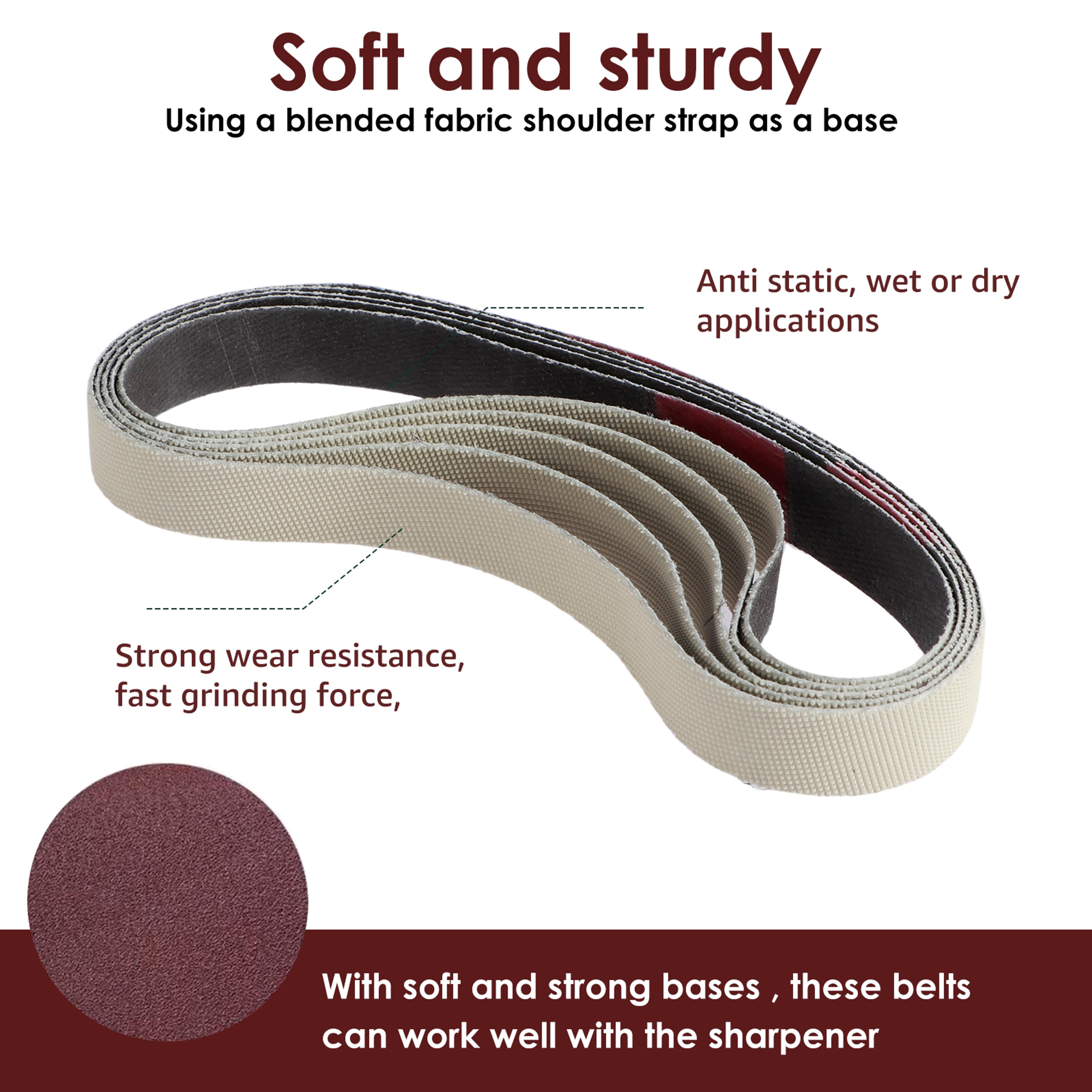 Sanding Belts Set Grit WearResistant Sharpening Belt Durable Grinding Abrasive Belt Assorted Replac 2