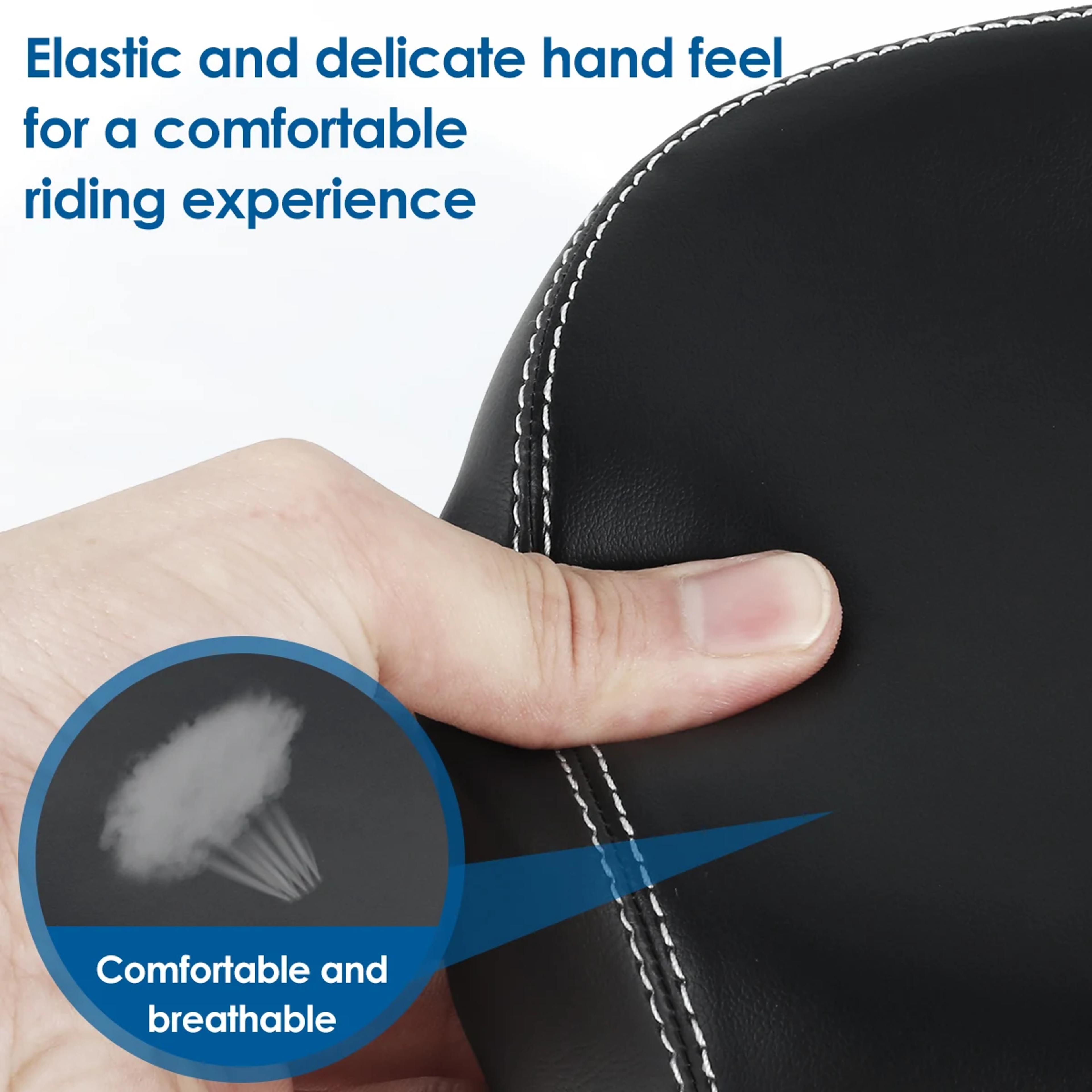 Bicycle Seat PU Waterproof ShockAbsorbing Soft Cushion Large Nose Less Bike Saddle For MTB Road Bik 4