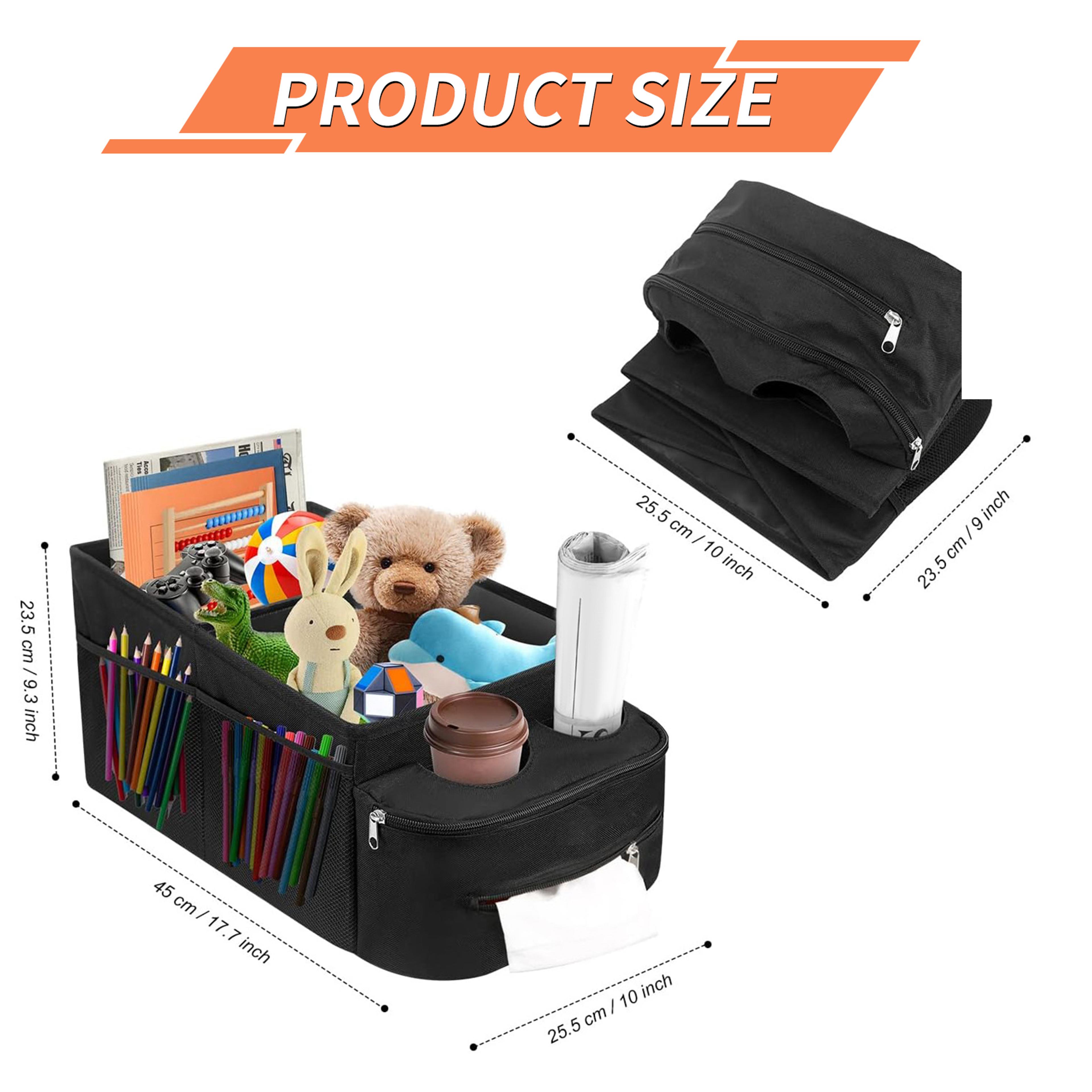 Car Trunk Organizer Storage Box Waterproof Folding Boot Seat Organizer Nonslip Pen Water Cup Phone  6